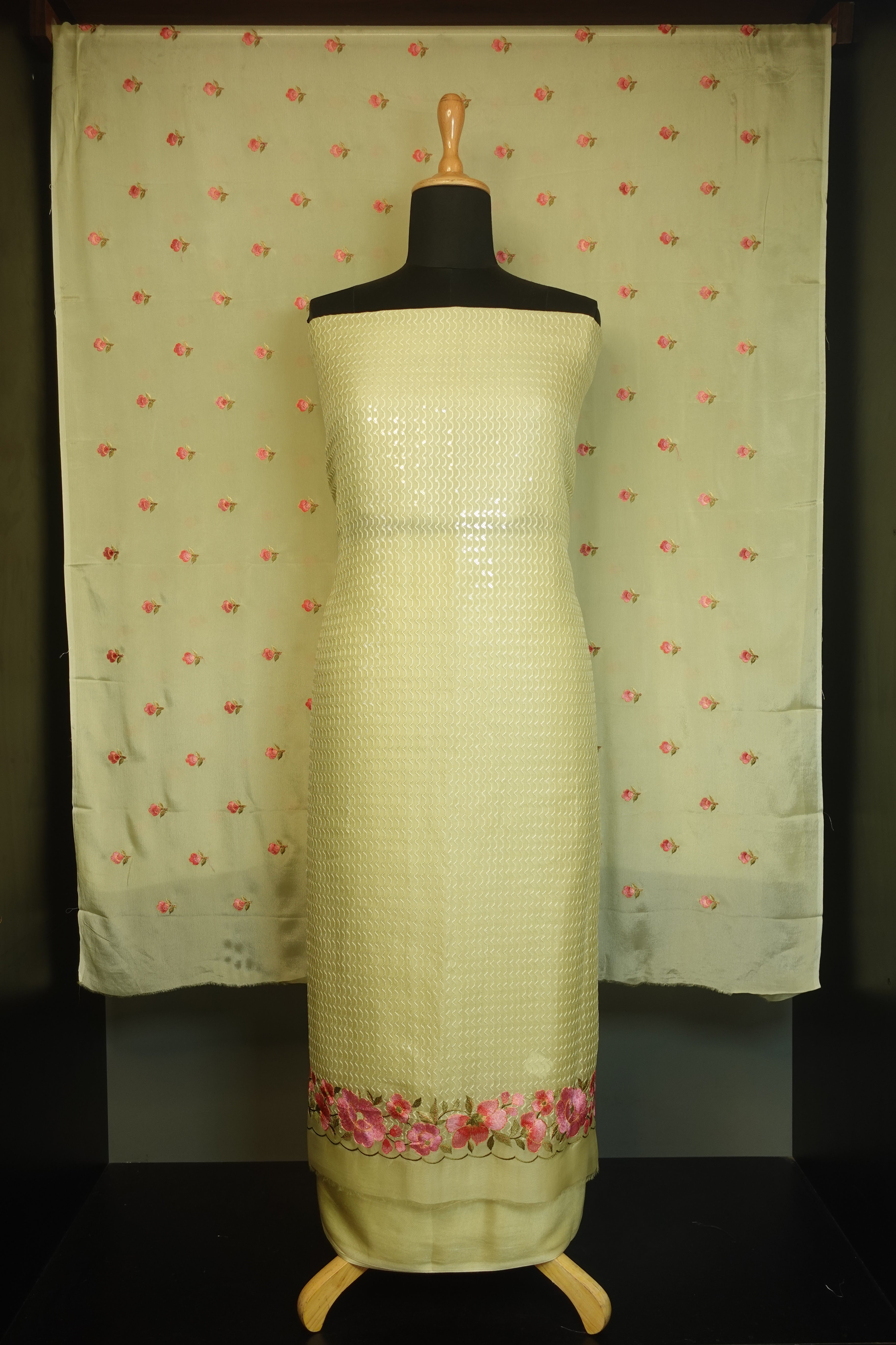 Embroidery Silk Organza Salwar Set | SBS827