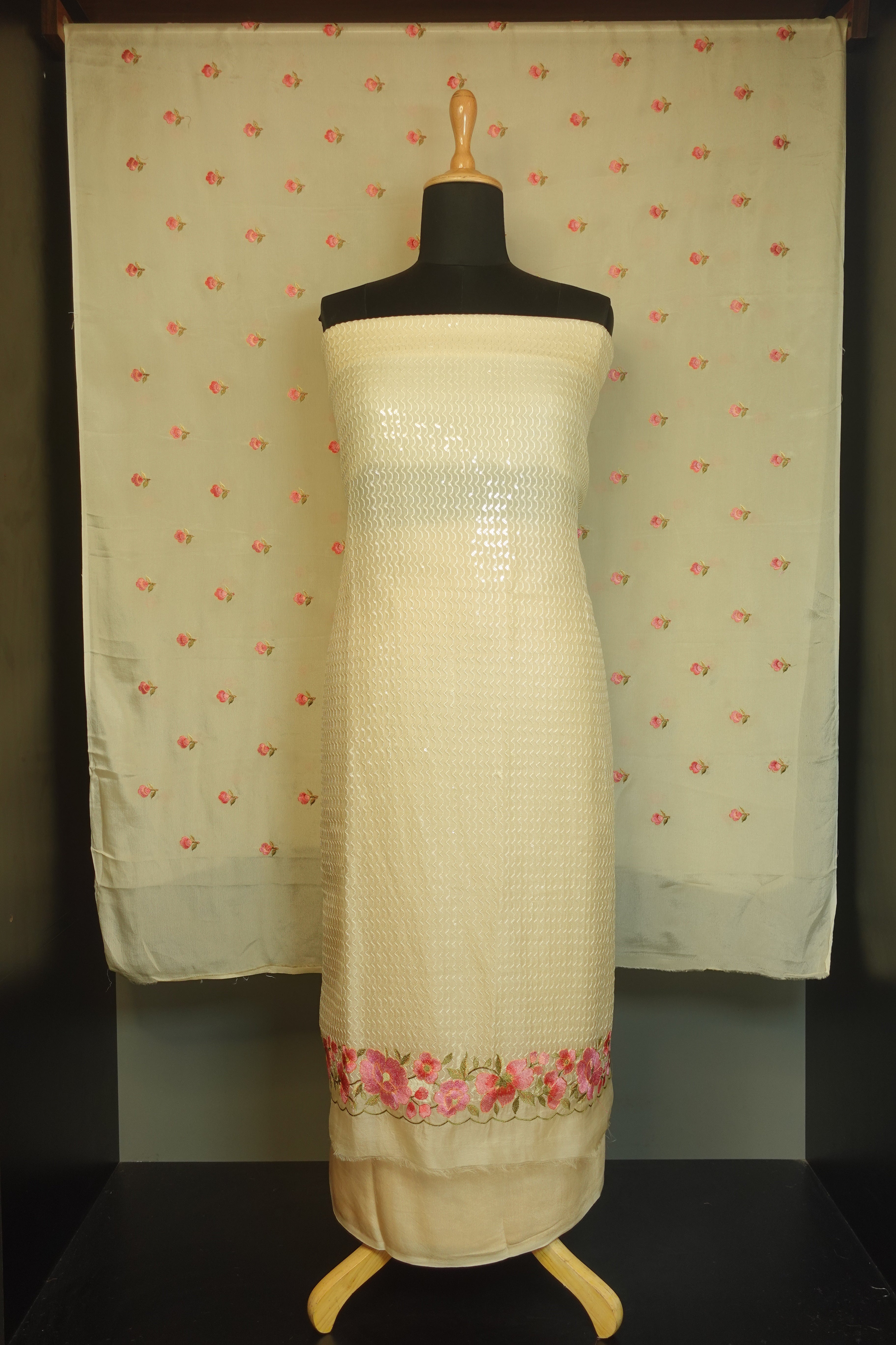 Embroidery Silk Organza Salwar Set | SBS827