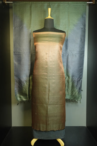 Brocade Weaved Tussar Silk Salwar Set | PD863