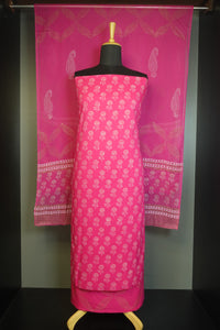 Pink Color Printed Cotton Salwar Set | JKL186