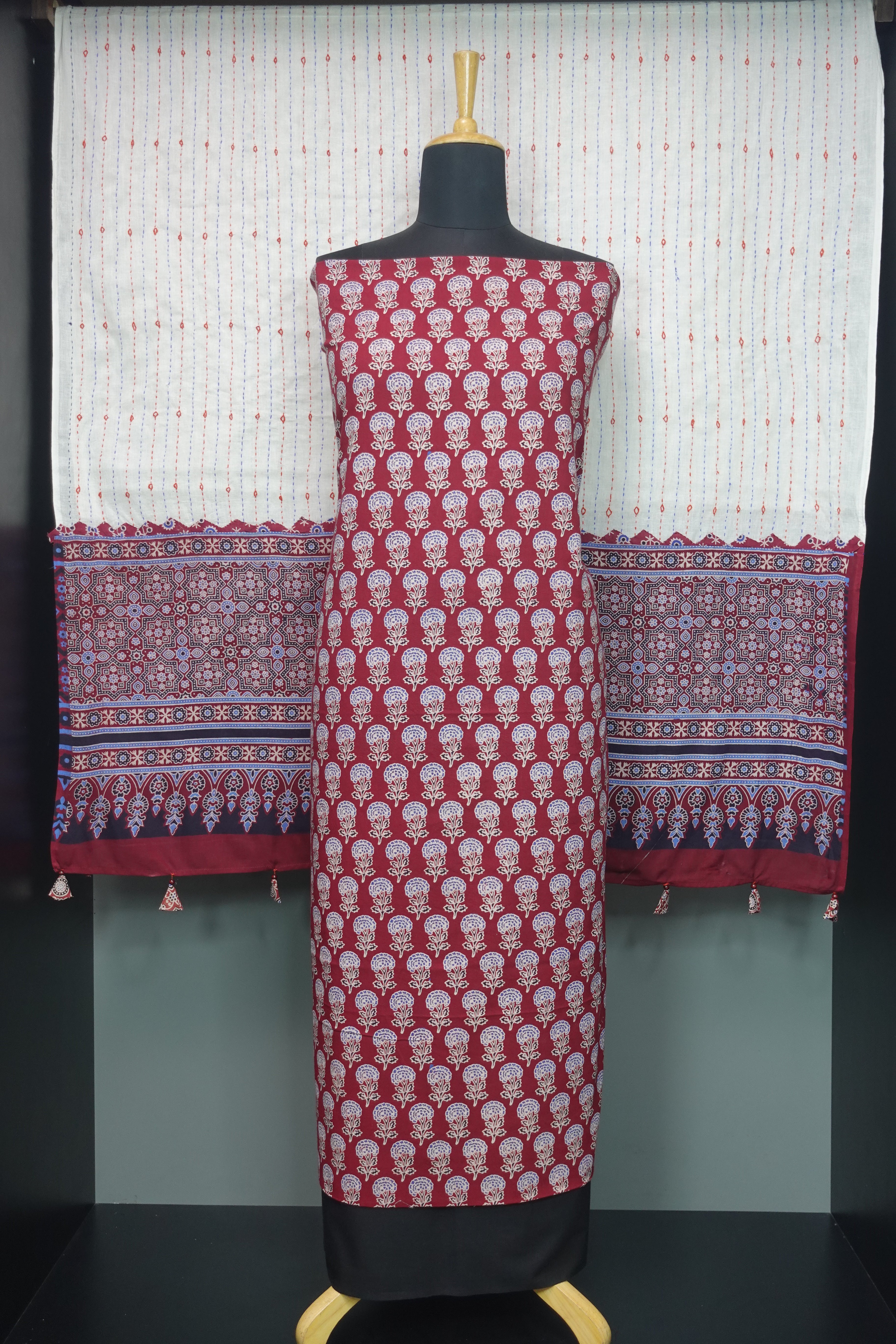 Ajrak Printed Cotton Salwar Set | SW1733