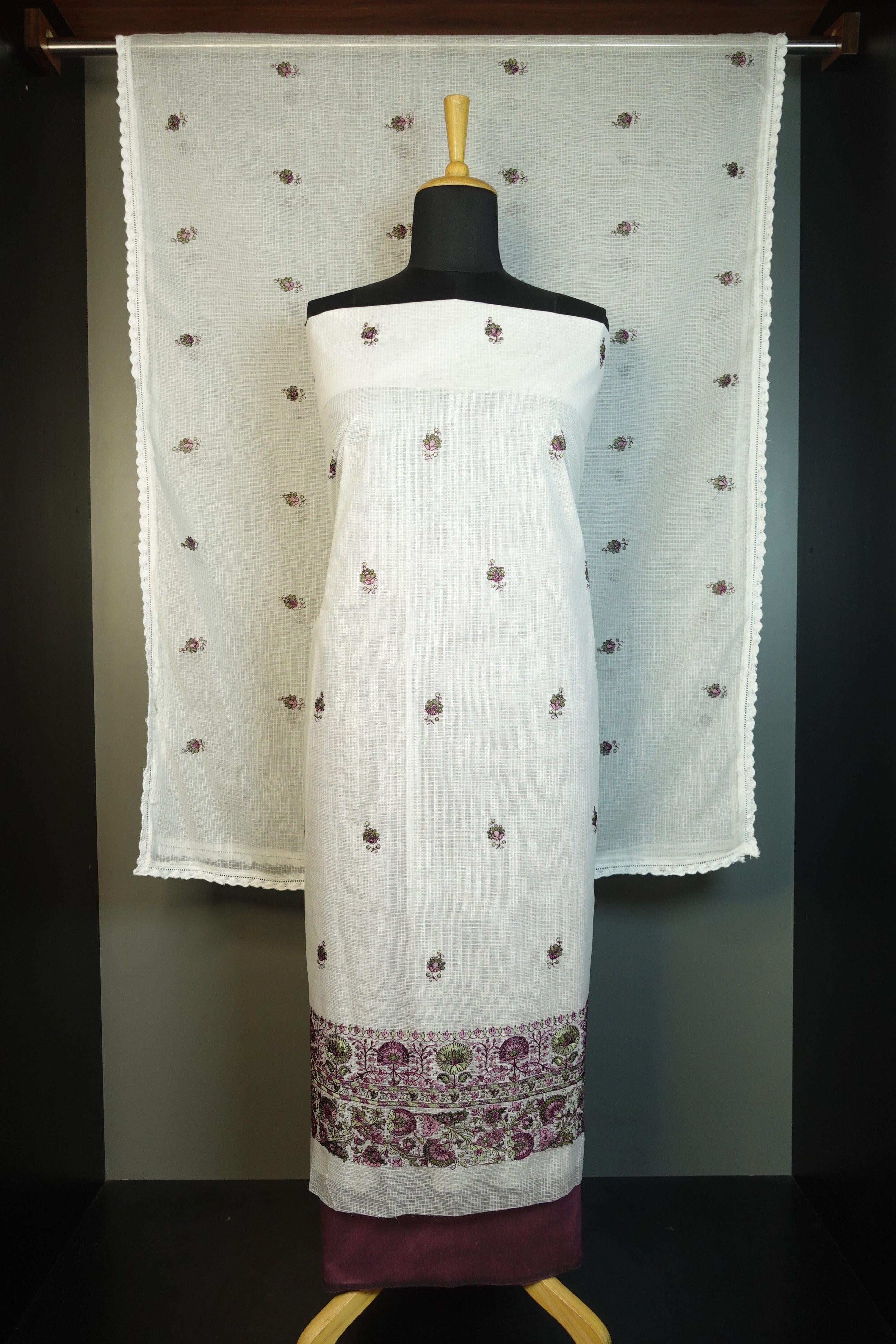 Computerized Embroidery Kota Salwar Set | SW1465