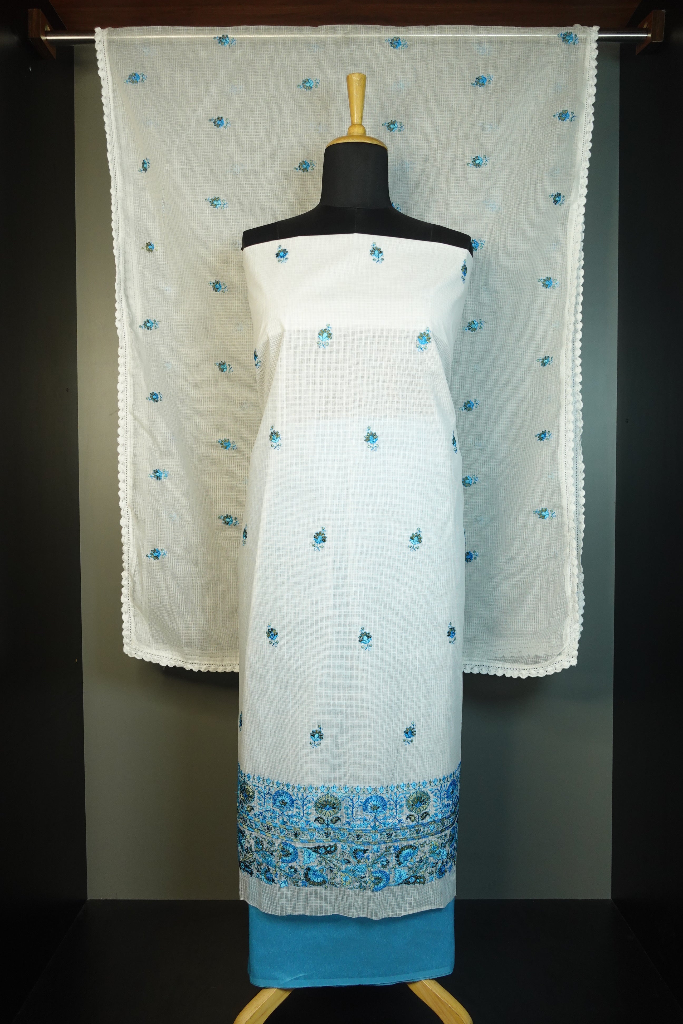 Computerized Embroidery Kota Salwar Set | SW1466