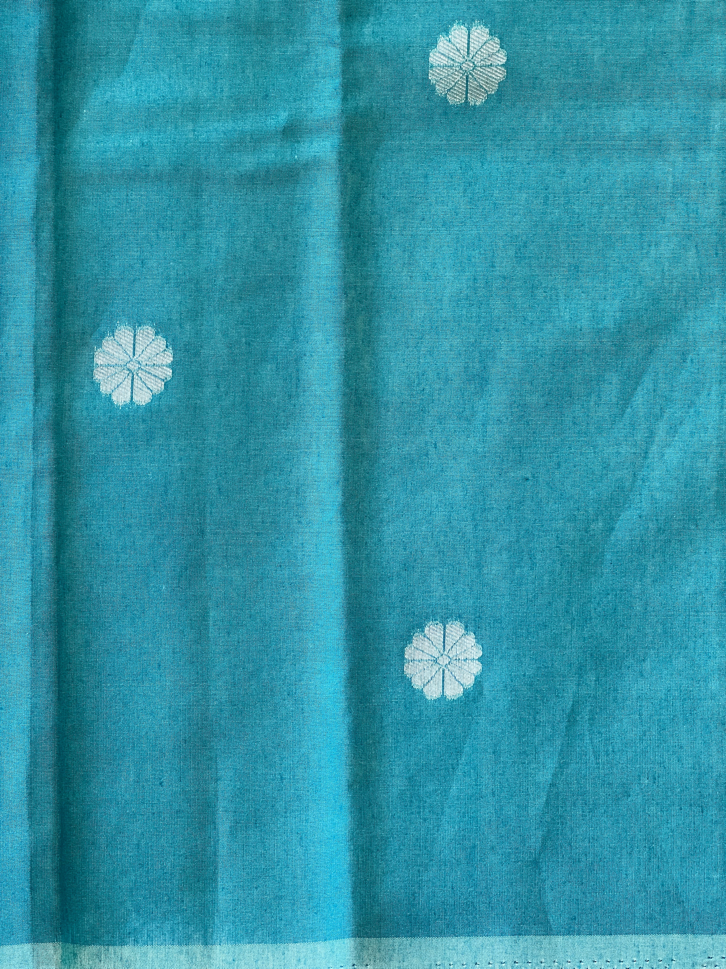 Jamdani Woven Semi Organza Saree | YNG700