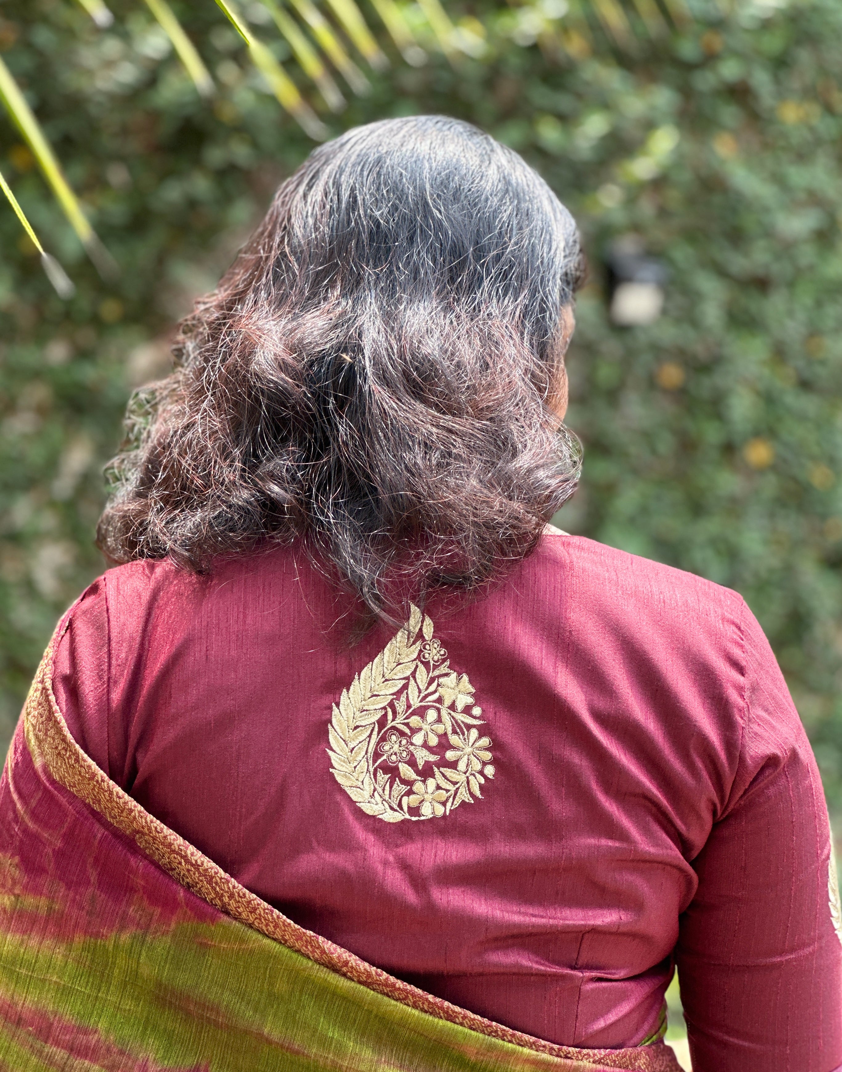 Unstitched Embroidered PV Blouse Material | BM131