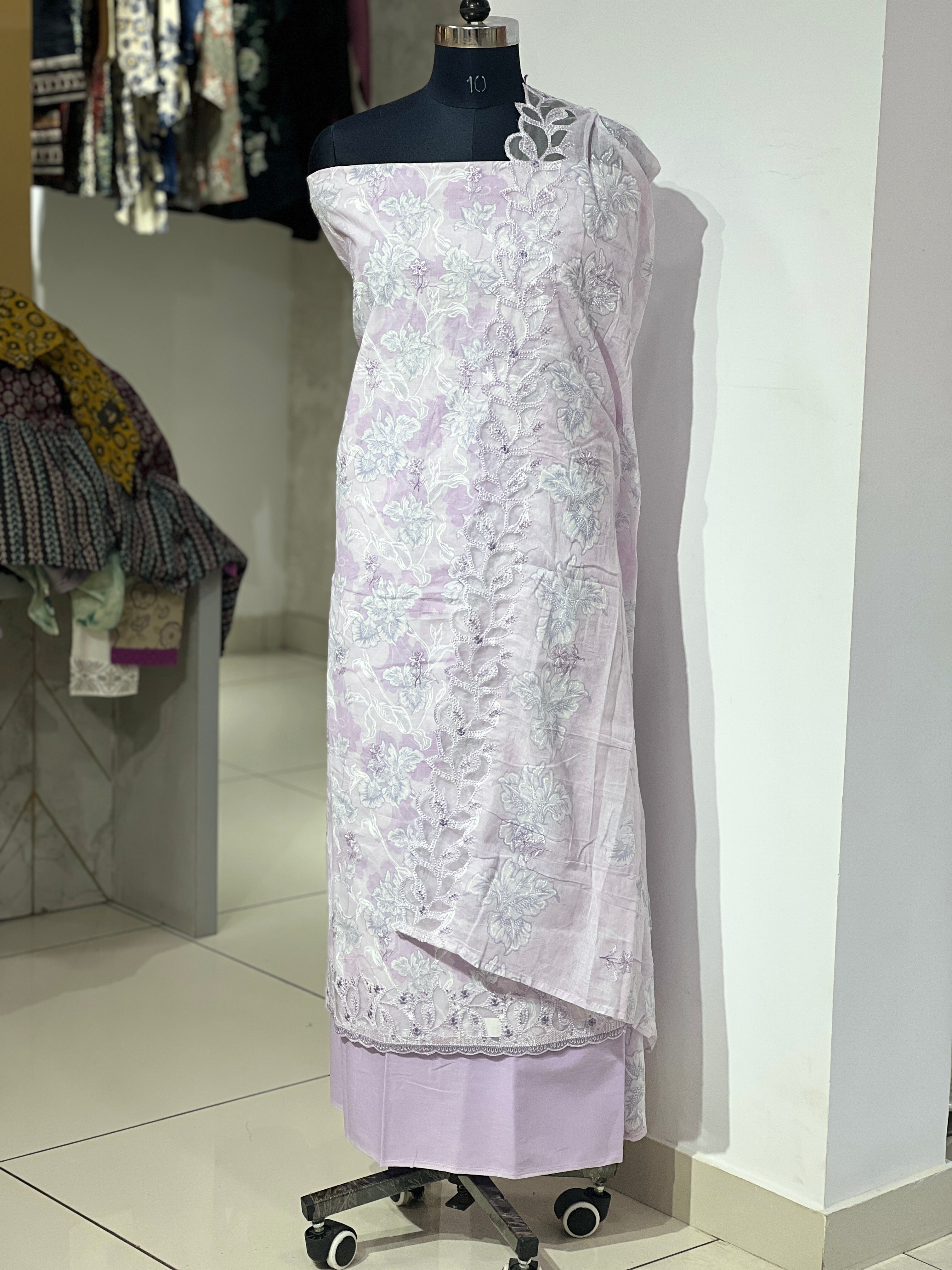 Floral Printed Cotton Salwar Set  | GE108