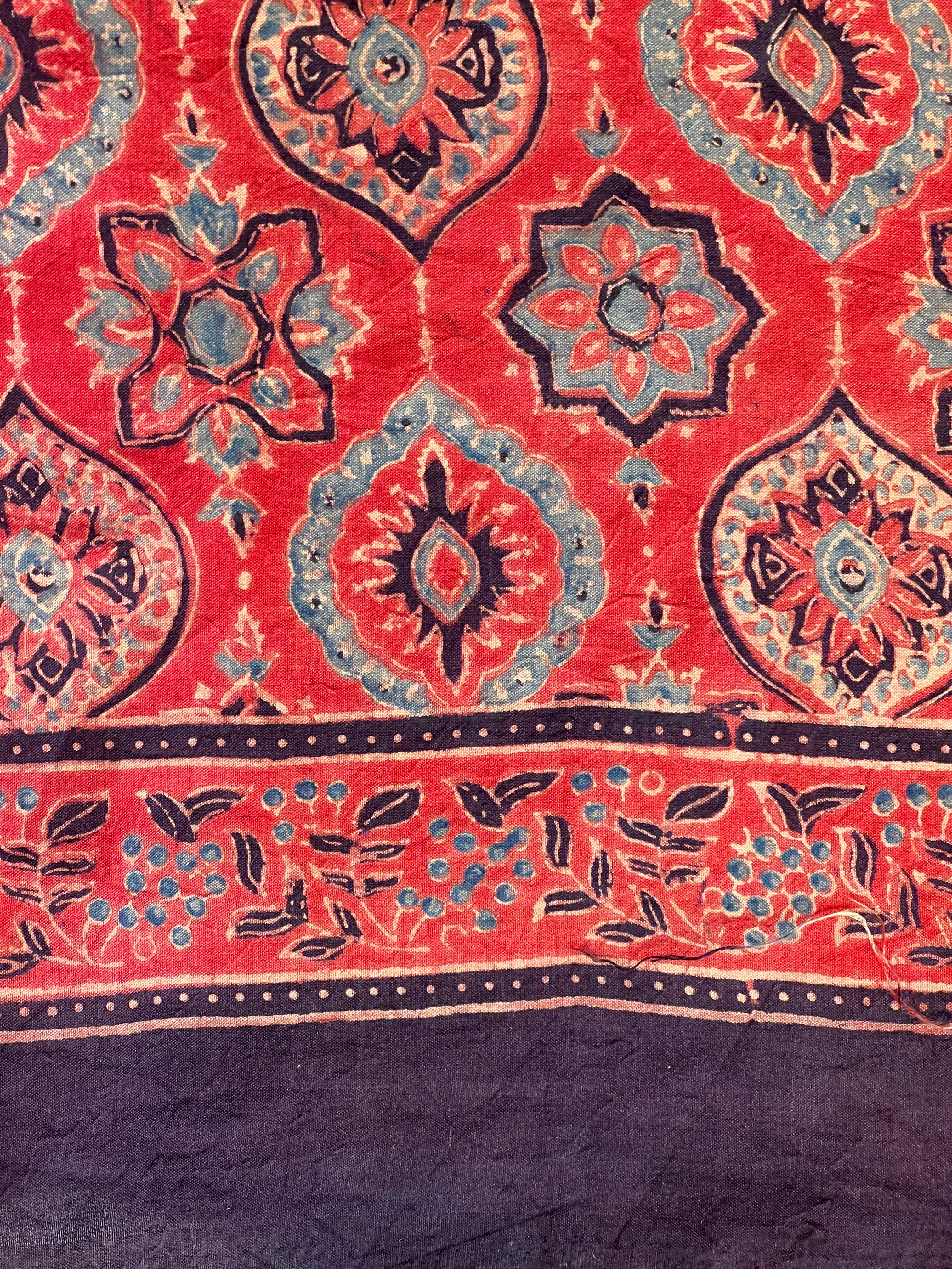 Ajrakh Printed Pure Silk Saree | YNG758