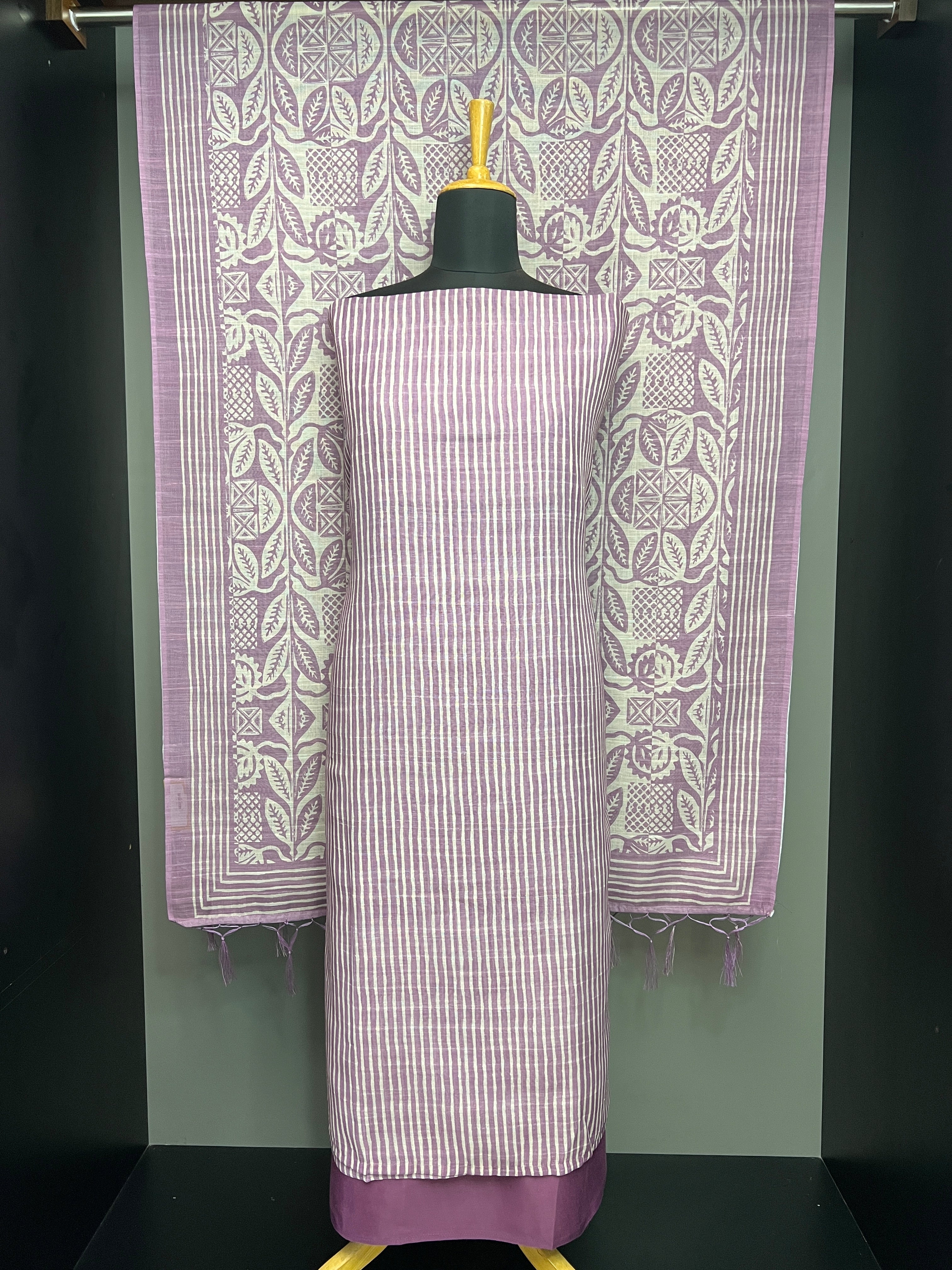 Stripes Patterned Linen Cotton | SP376