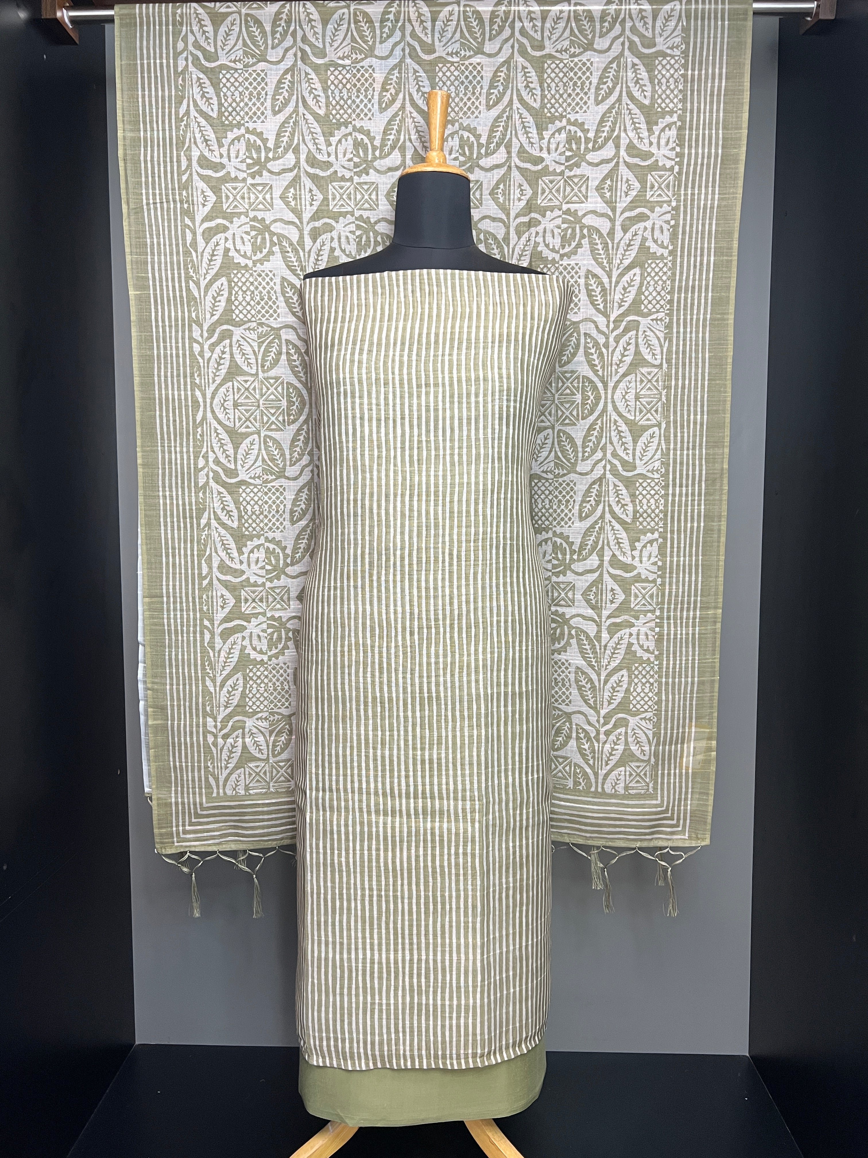 Stripes Patterned Linen Cotton | SP377