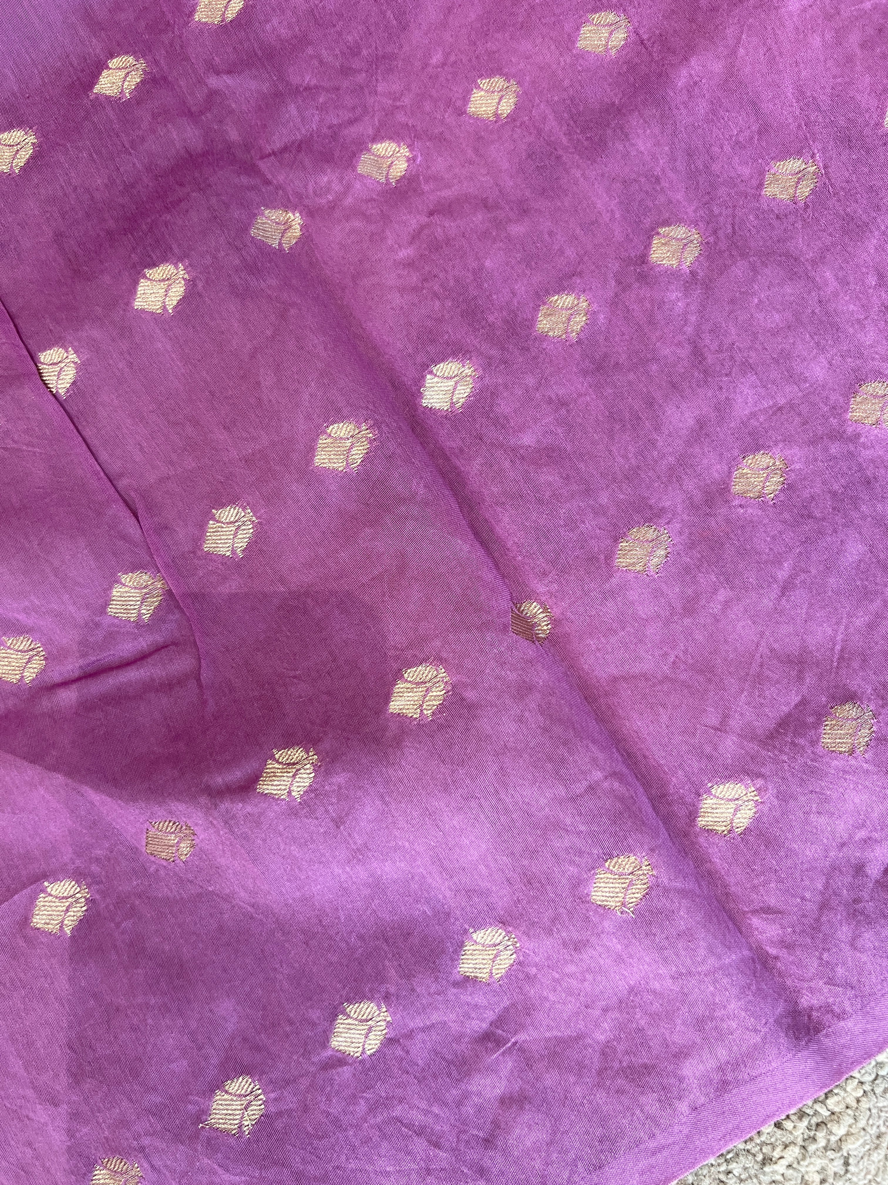 Floral Applique Detailed Organza Saree | MM120