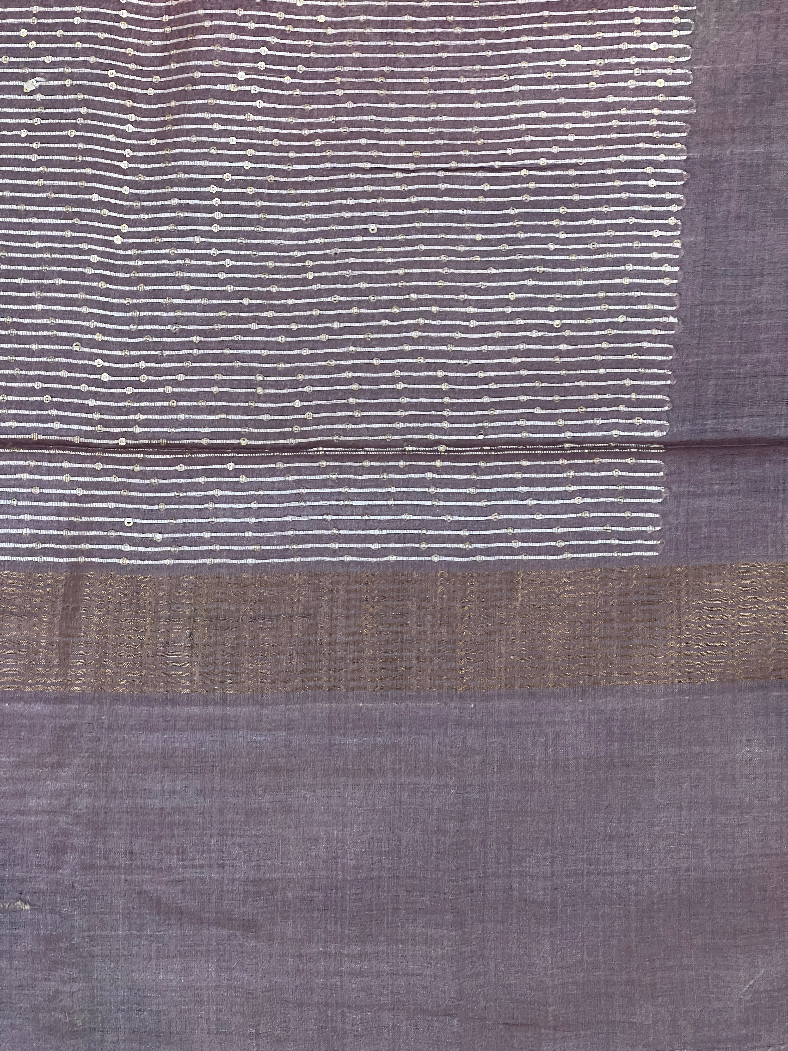 Screen Print With Sequence Weaved Tussar Saree | ACT1355