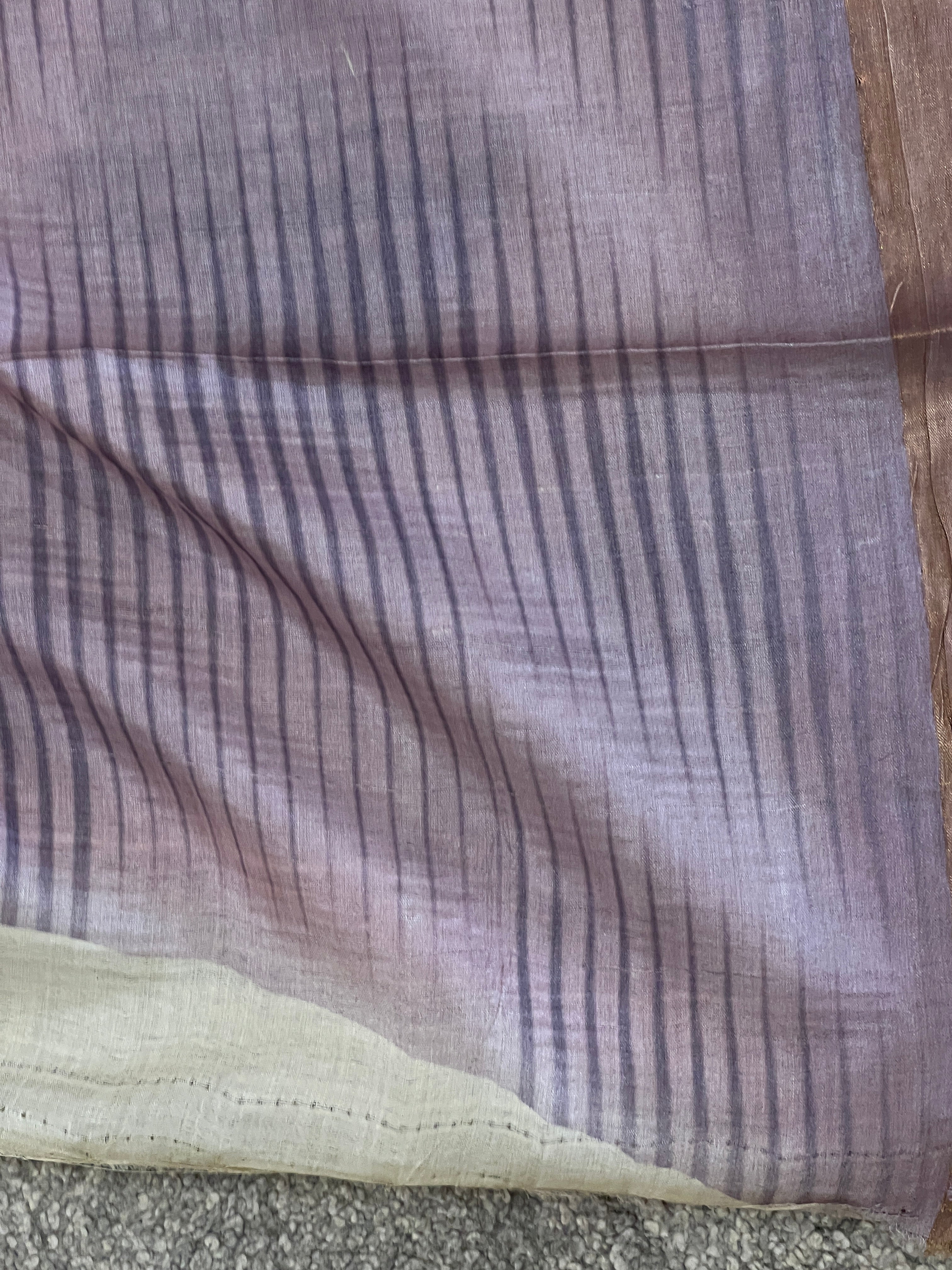 Screen Print With Sequence Weaved Tussar Saree | ACT1355