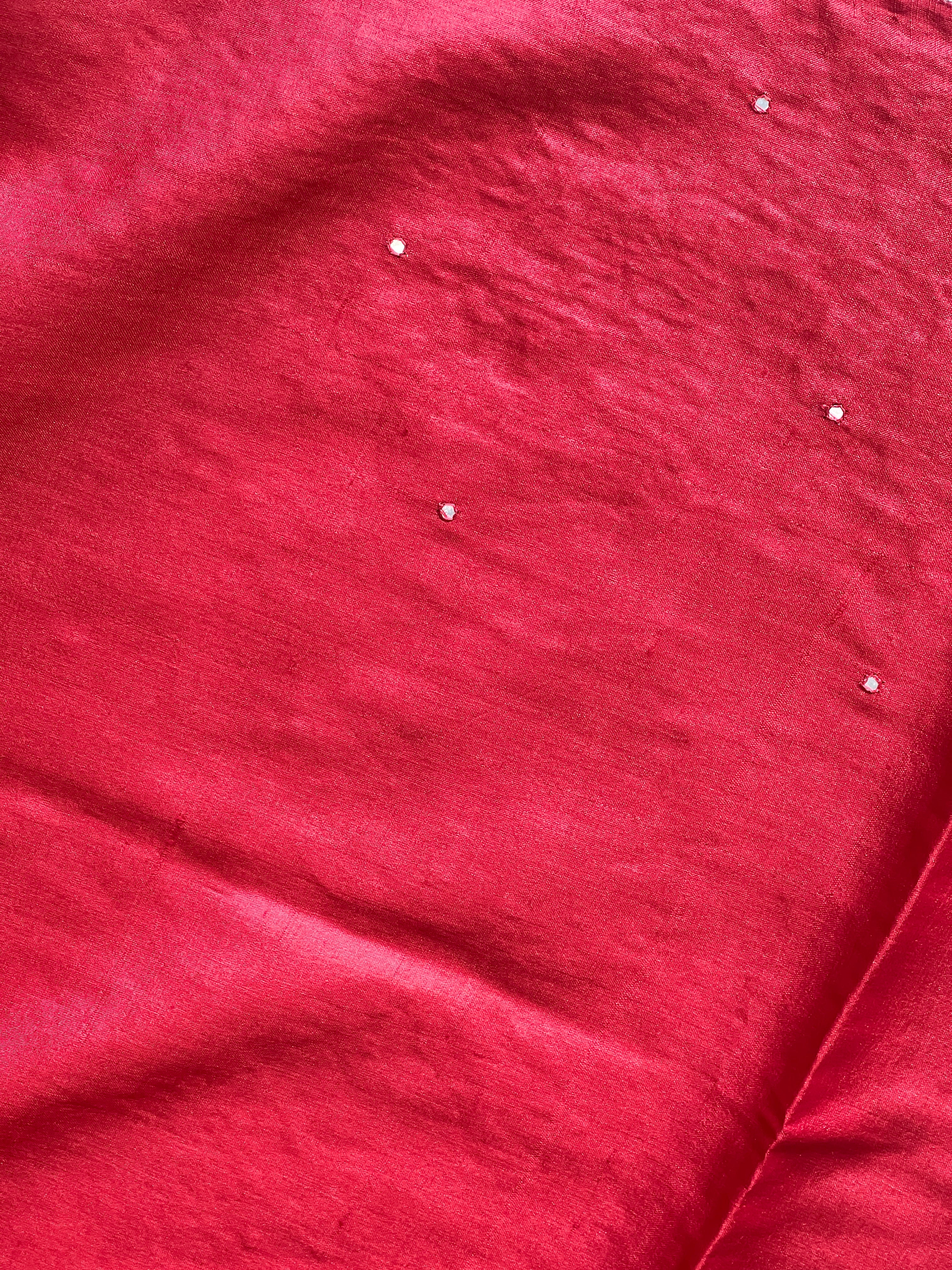 Cut Work With Pichwai Embroidery Detailed Pure Tussar Saree | RGD692