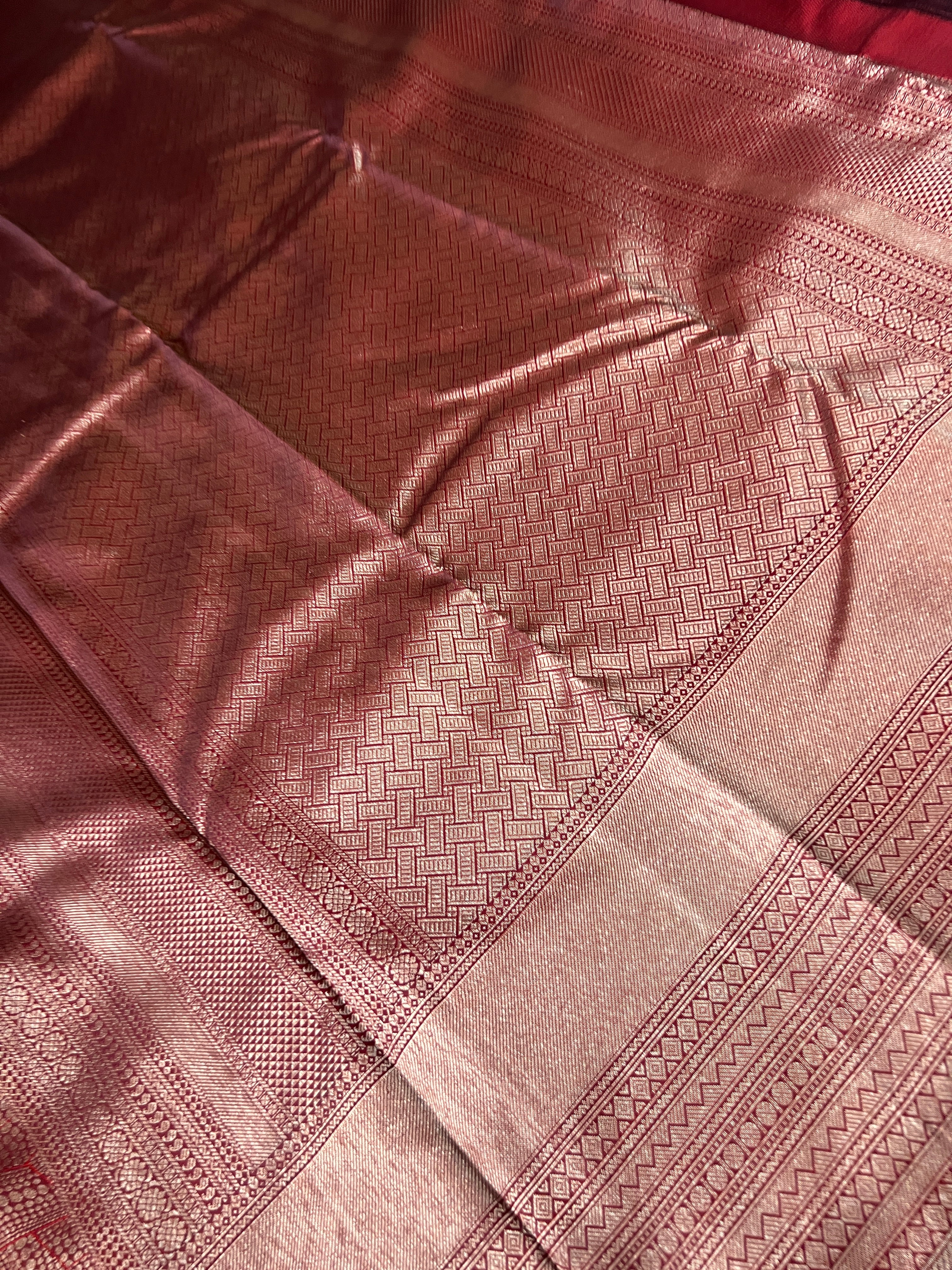 Meenakari Pattern Kanchipuram Saree | OM159