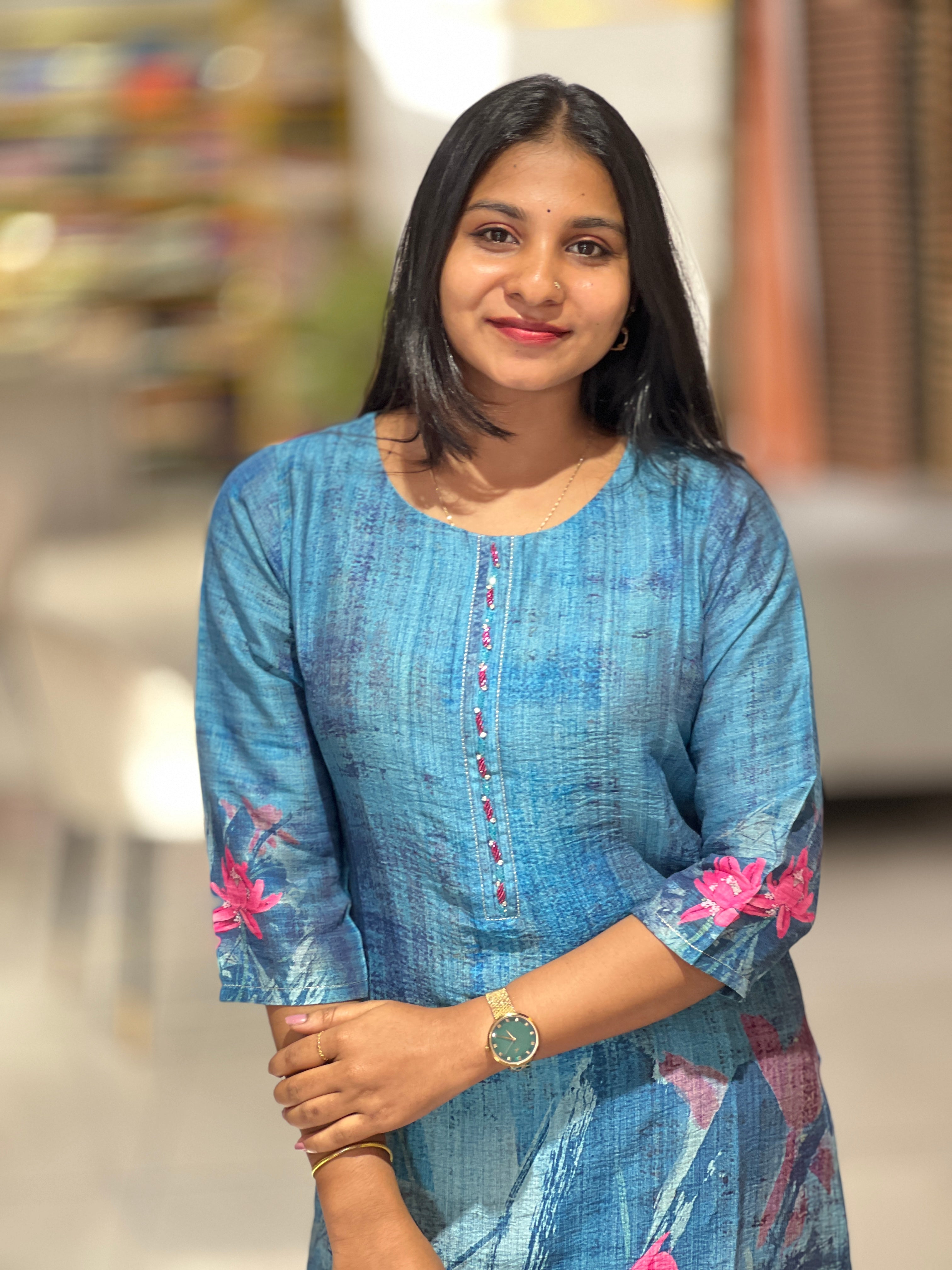 Floral Digital Printed Viscose Kurta | PGI227