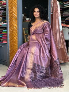 Zari Weaved Tussar Blended Saree | SKH222