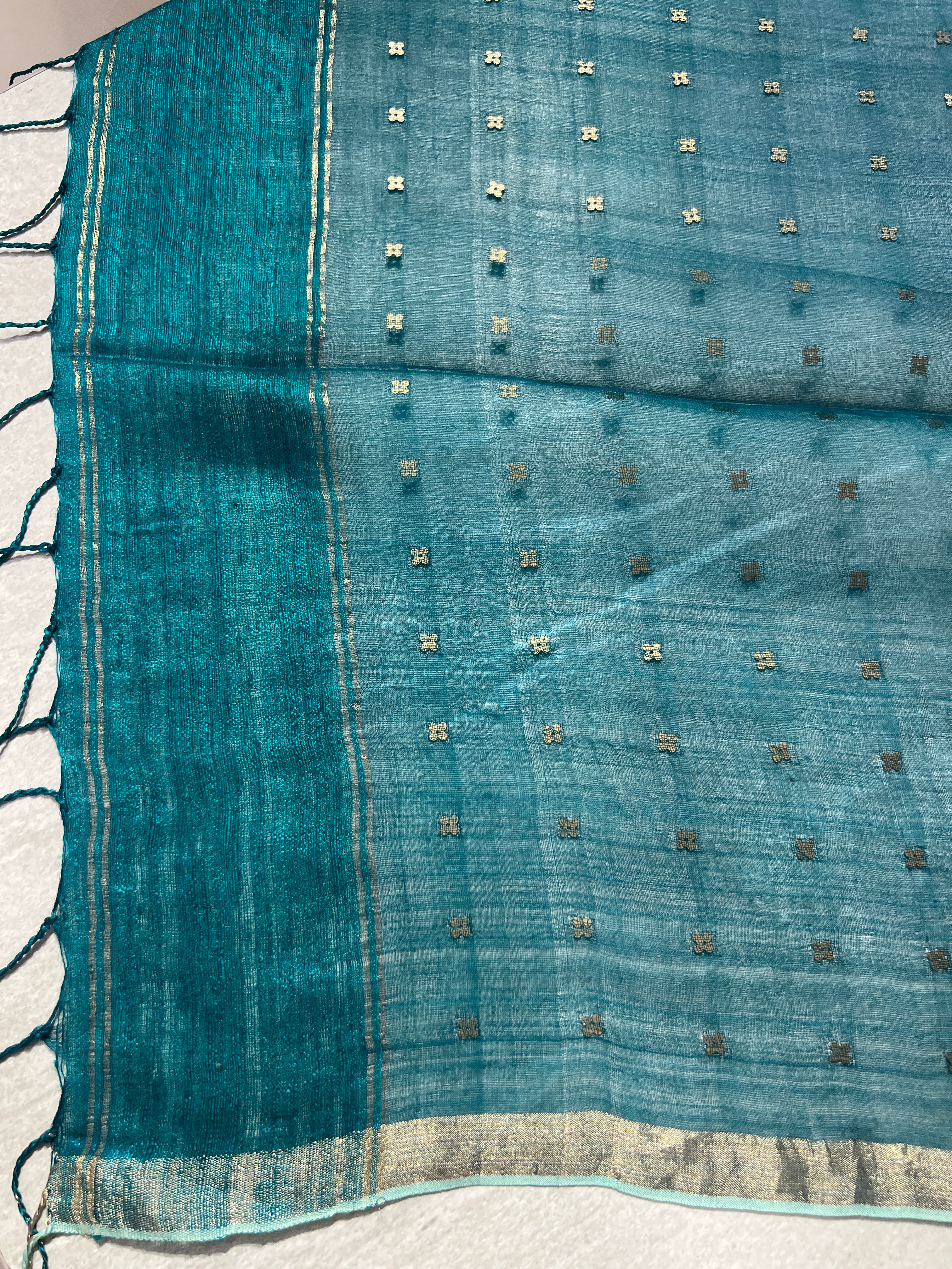 Metal Pital Detailed Pure Matka Saree | RGD622