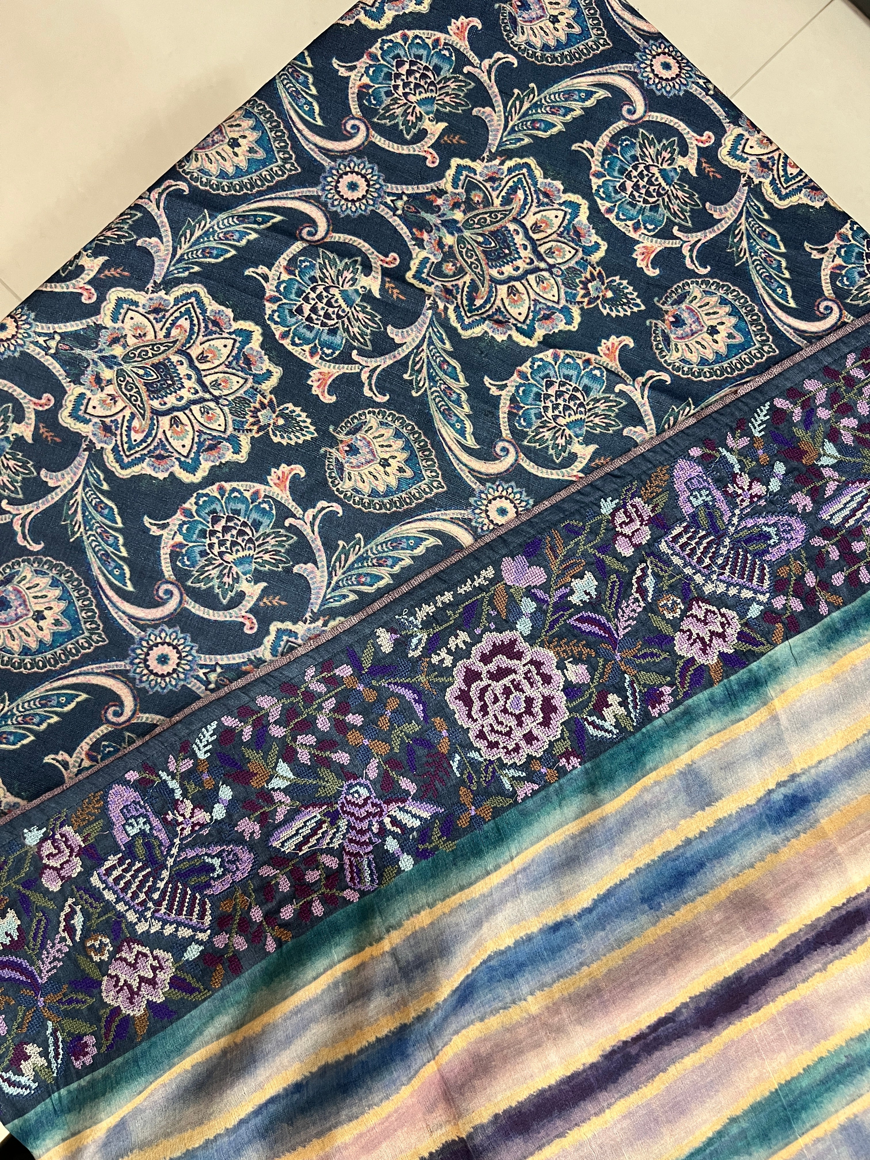 Tie & Dye Design Desi Tussar Saree | RGD102