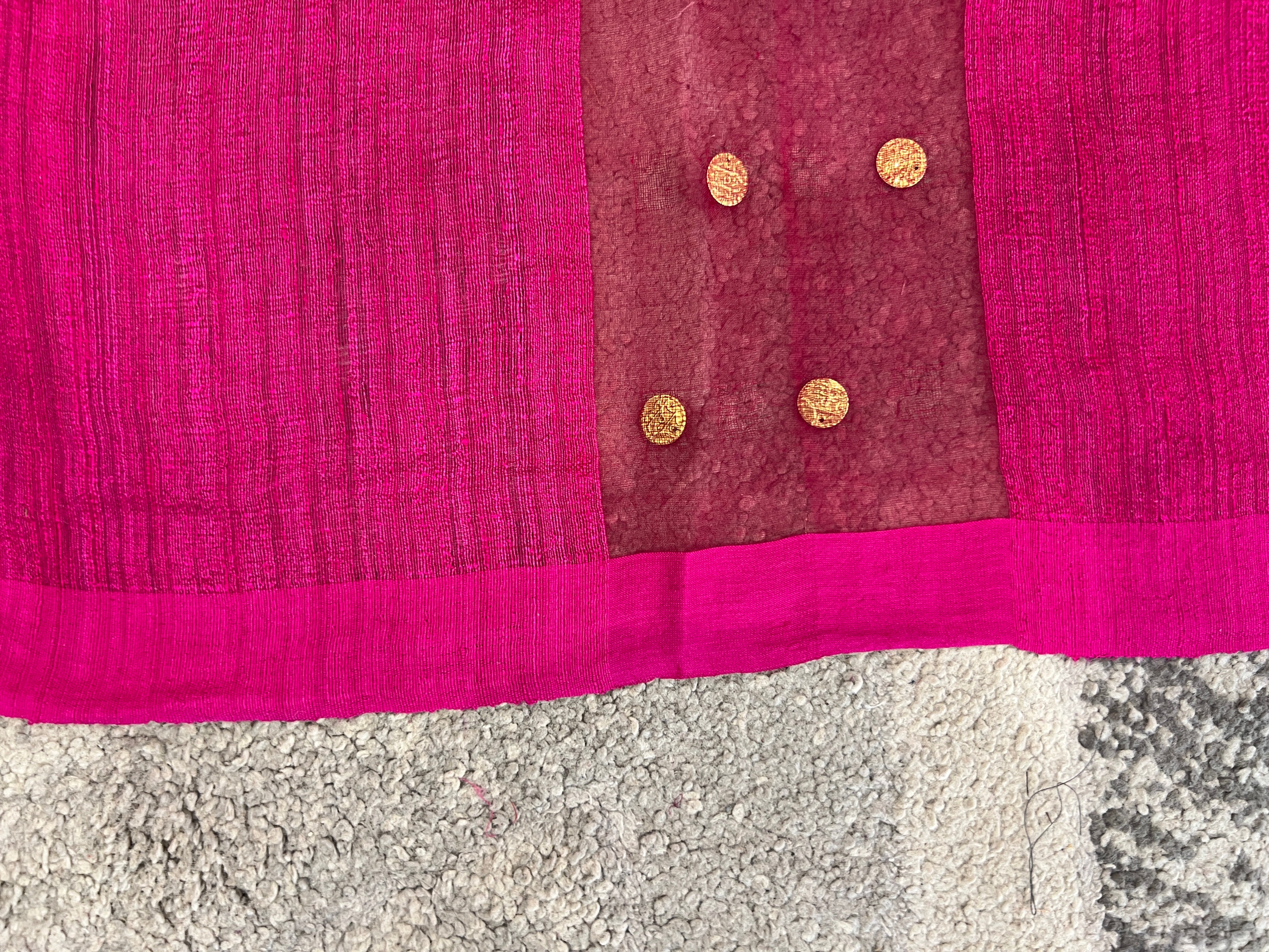 Coin Weaving Matka Silk Saree | RGD633