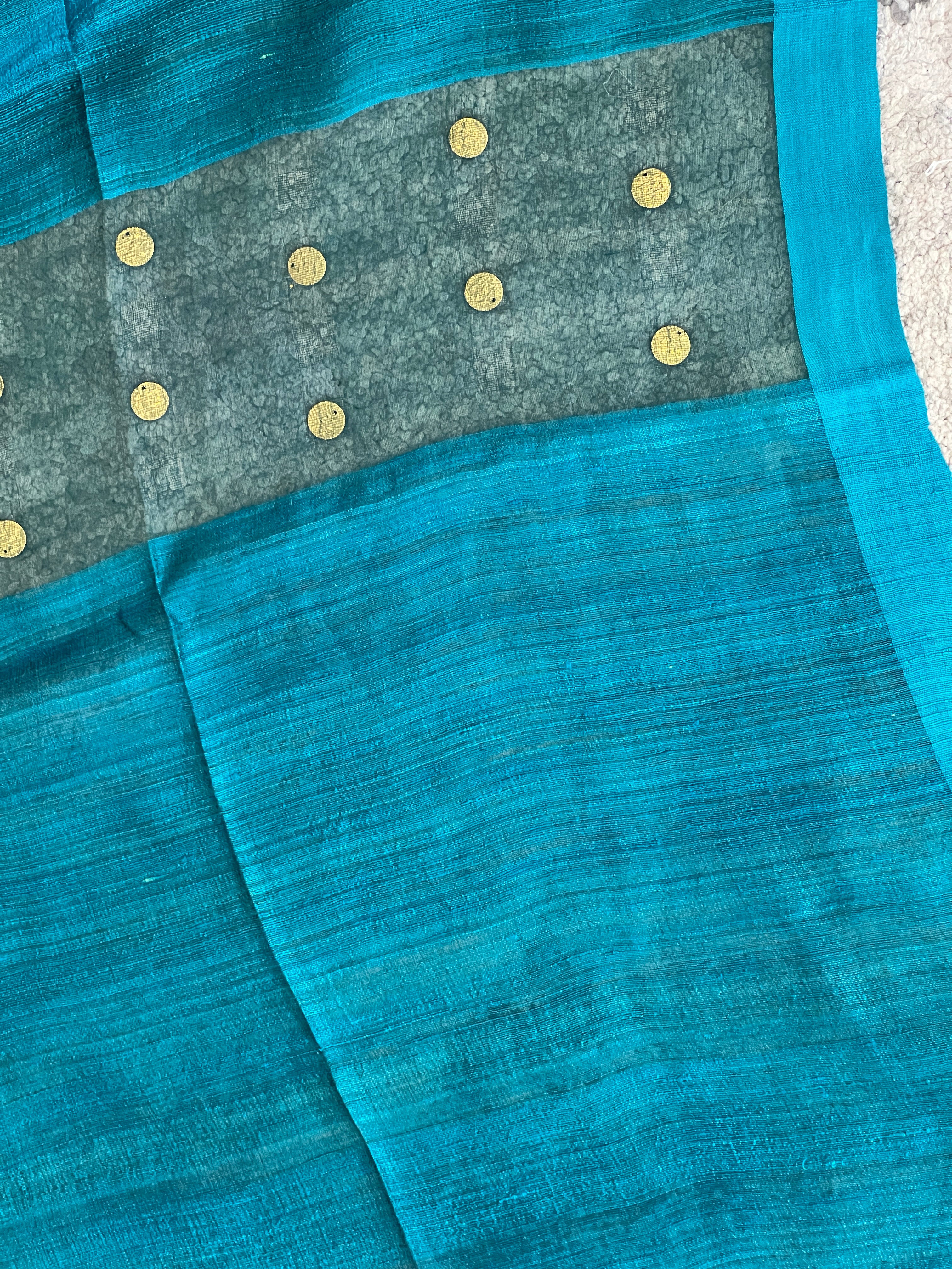 Coin Weaving Matka Silk Saree | RGD629