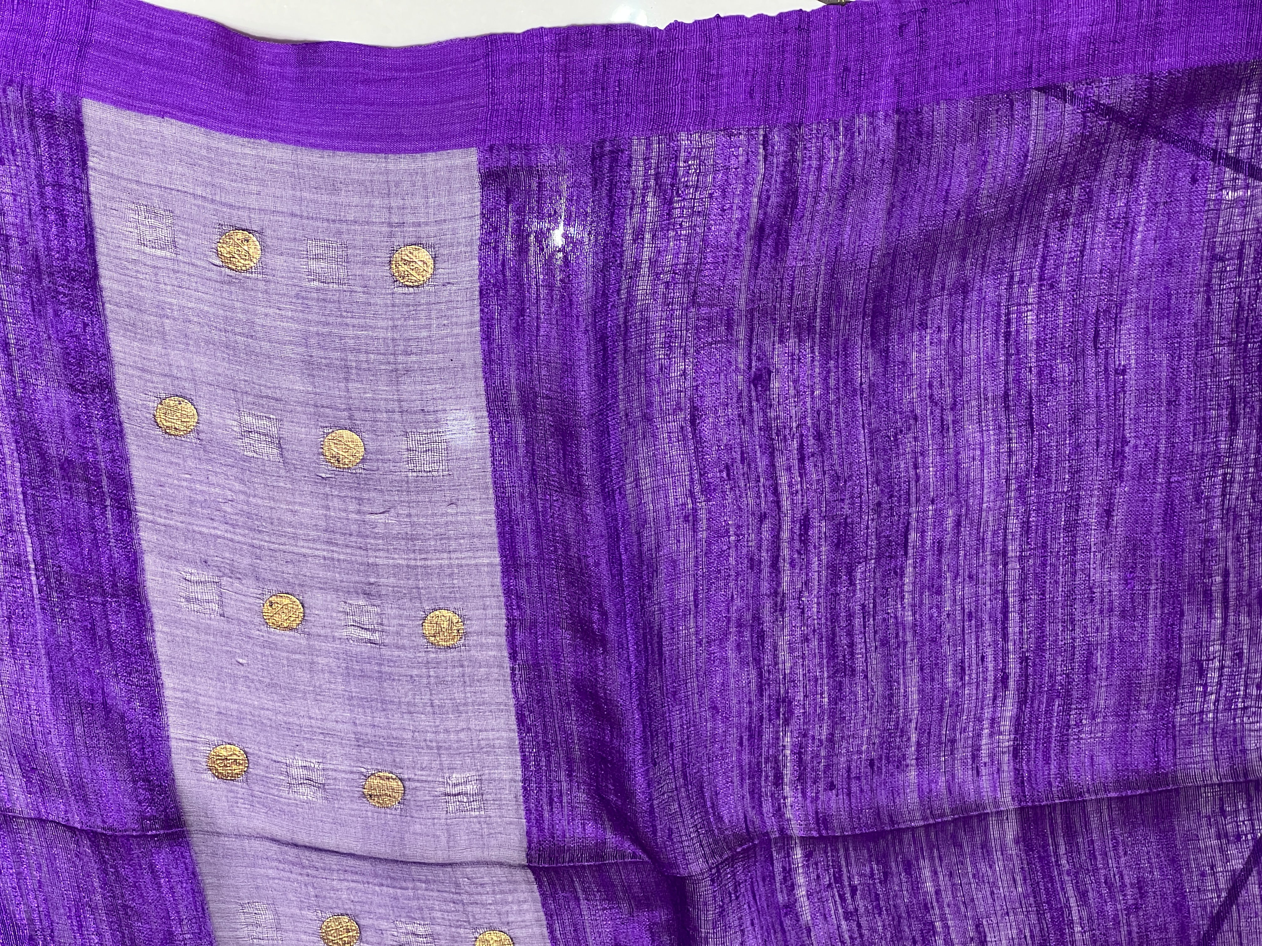 Coin Weaving Matka Silk Saree | RGD631