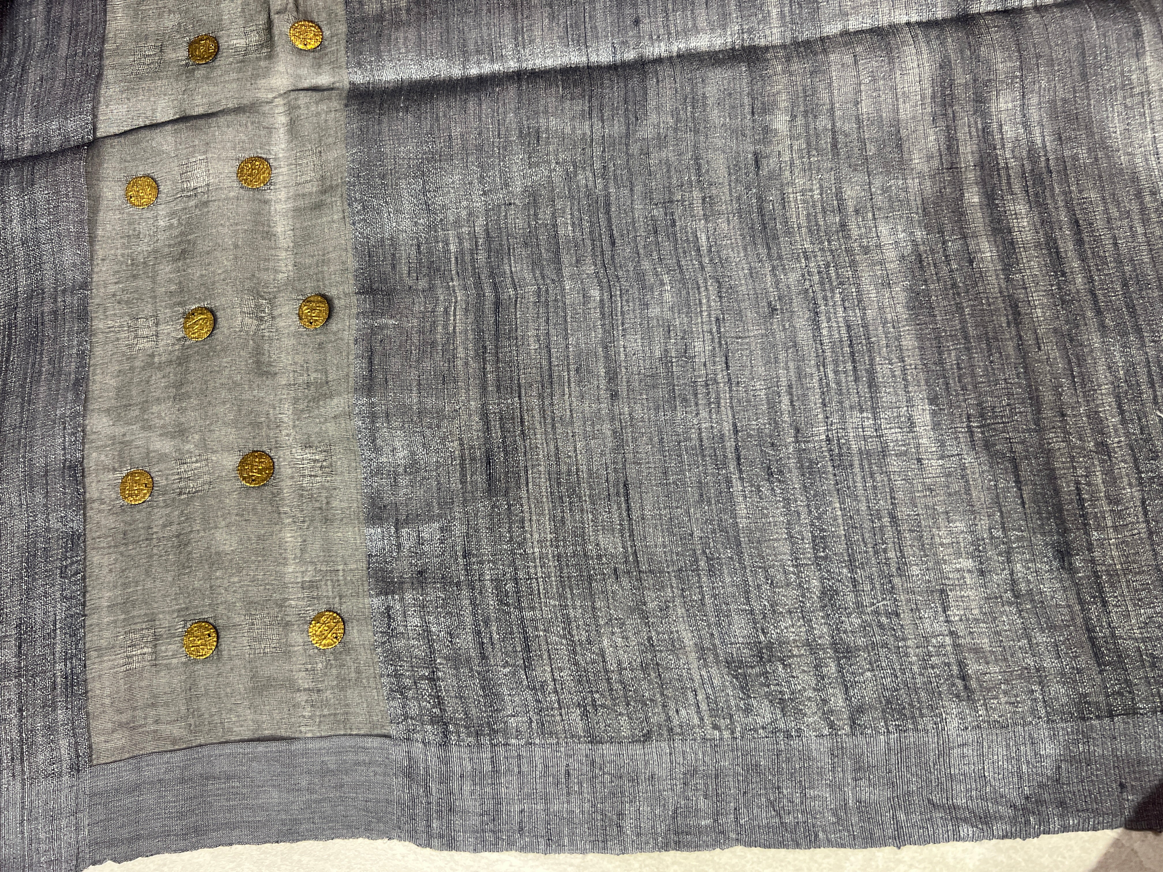 Coin Weaving Matka Silk Saree | RGD634