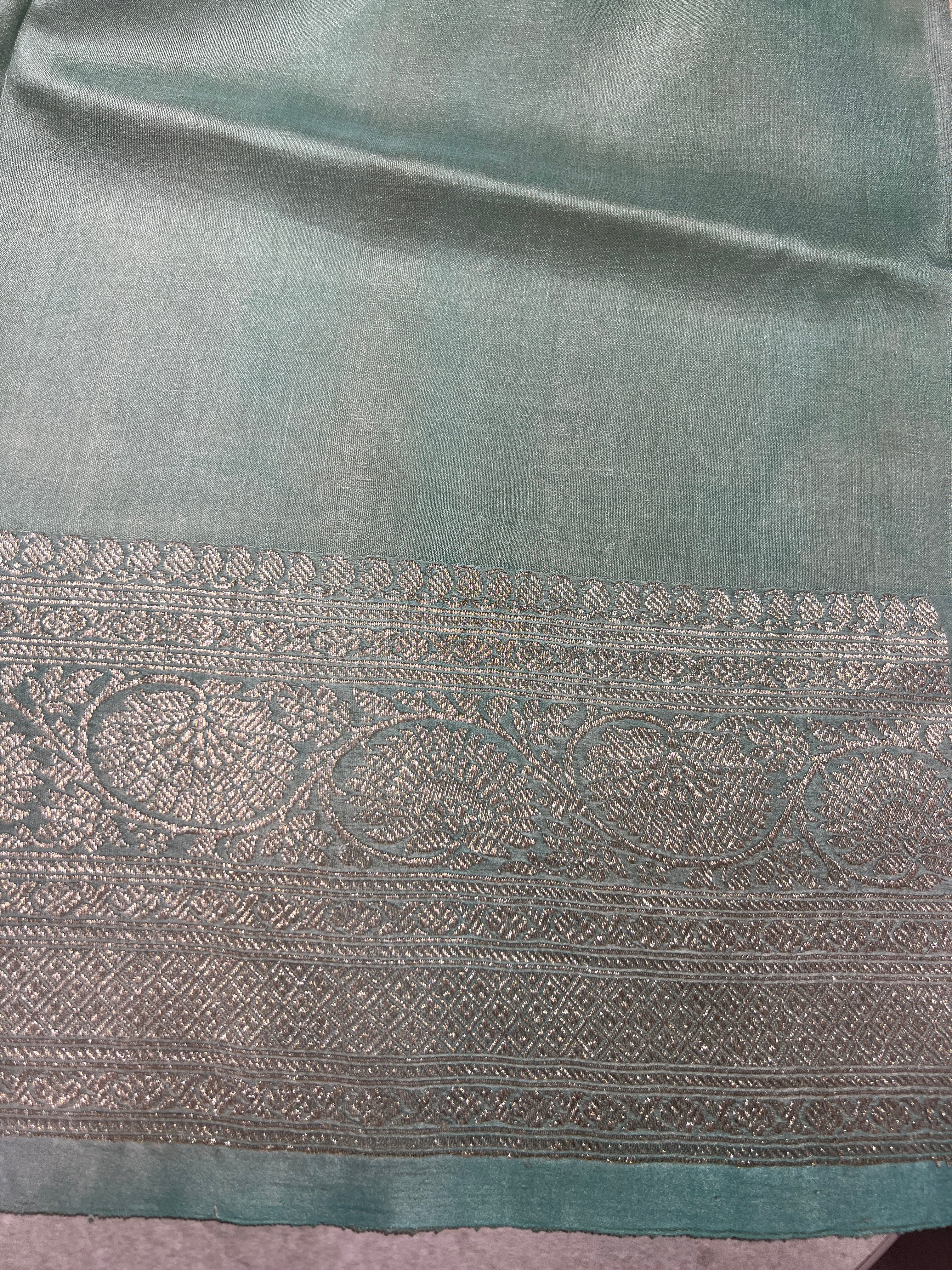 Floral Digital Printed Tussar Saree | UVS133