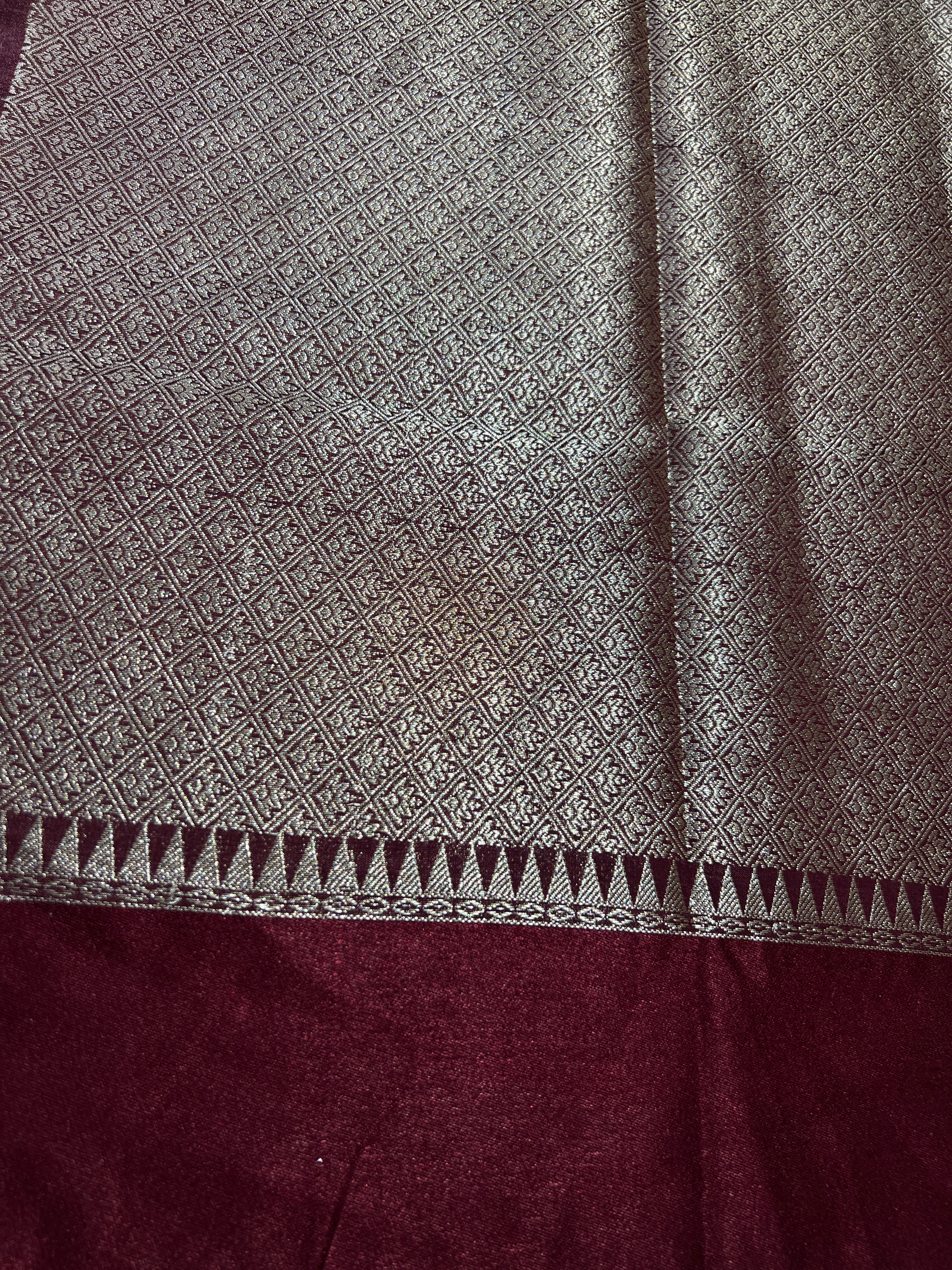 Floral Buta Weaved Chanderi Finish Saree | NN139