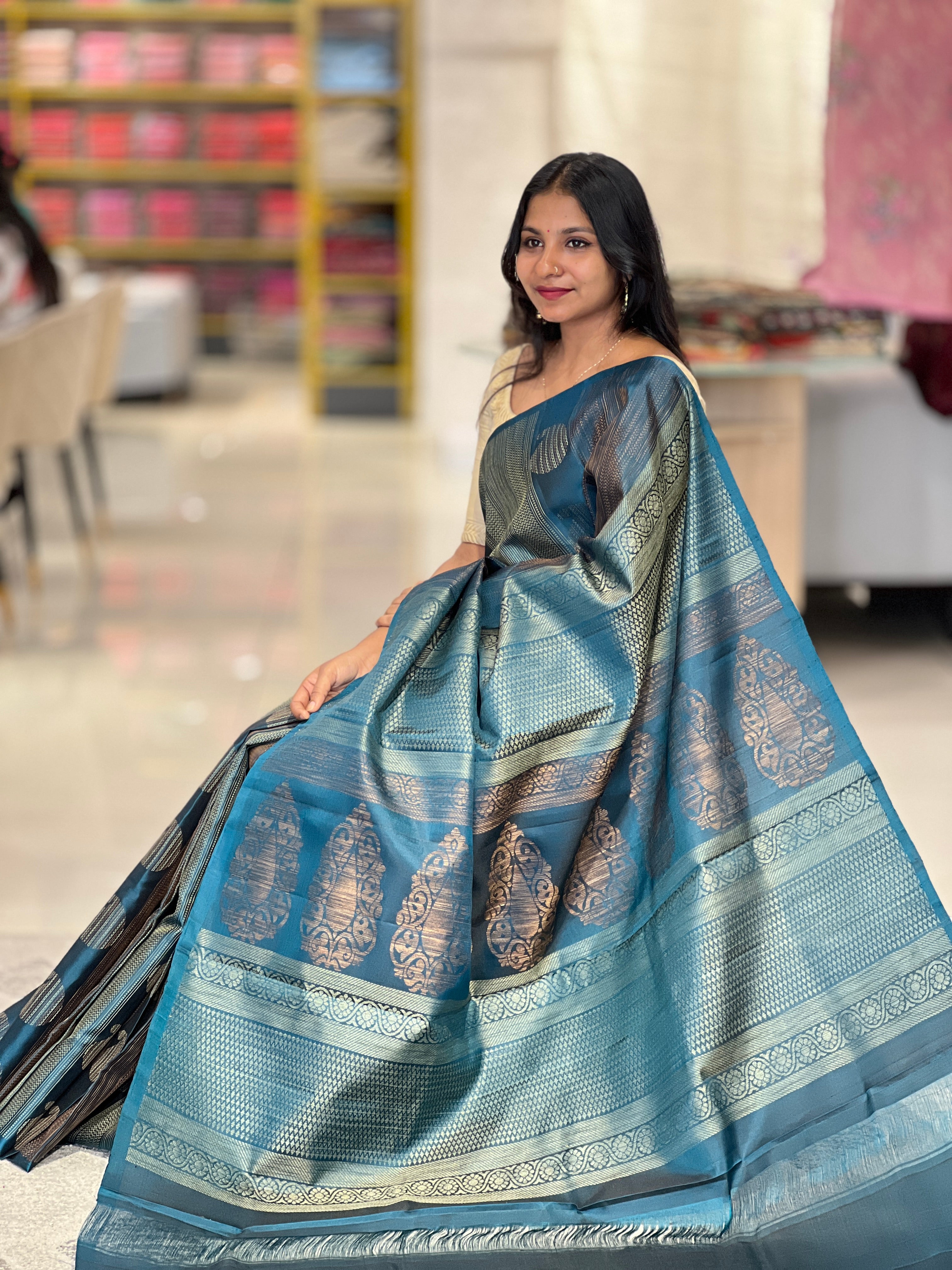 Thread Woven Soft Silk Saree | TT270