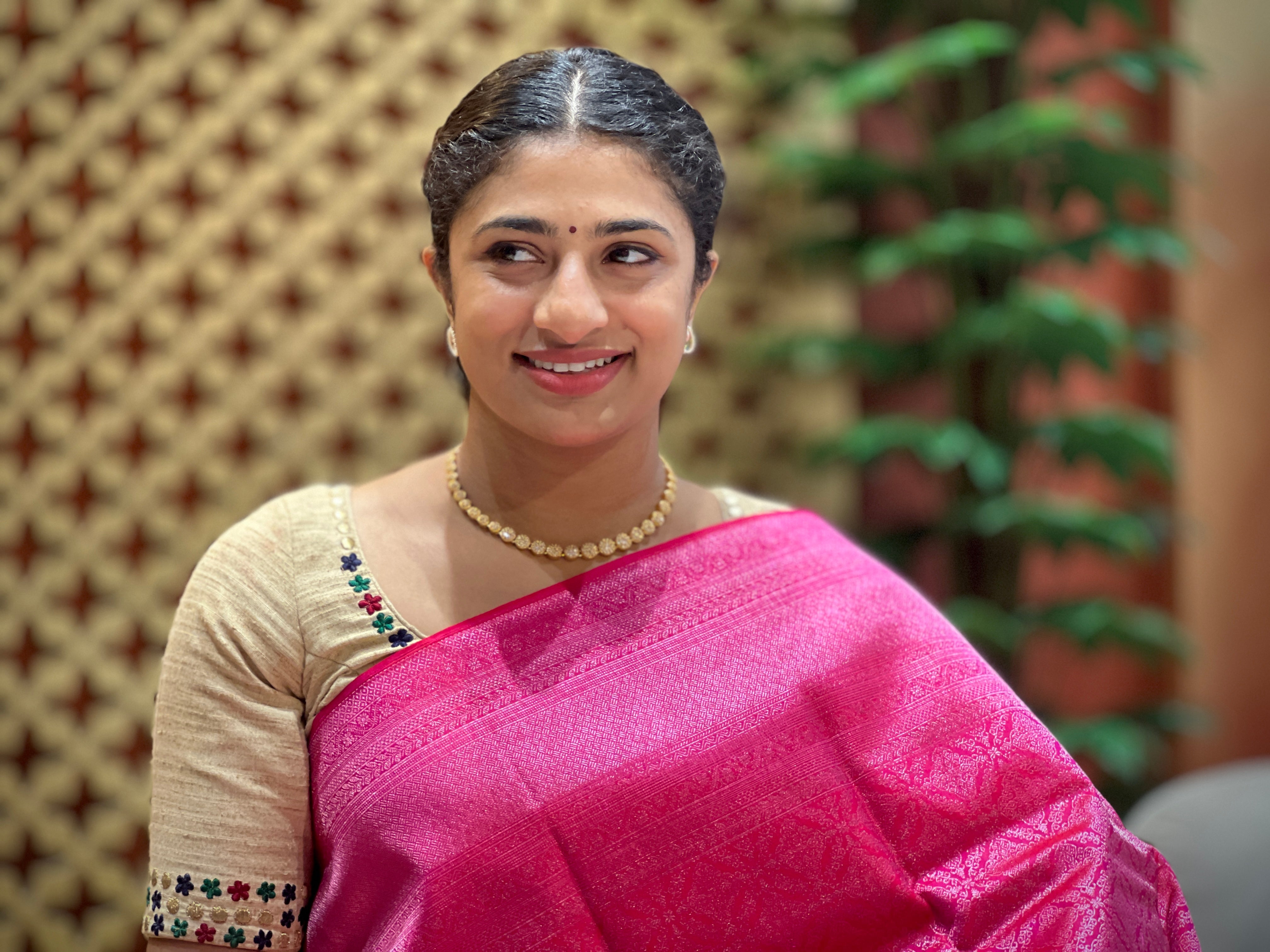 Traditional Patterned Zari Woven Kanchipuram Saree | SME192