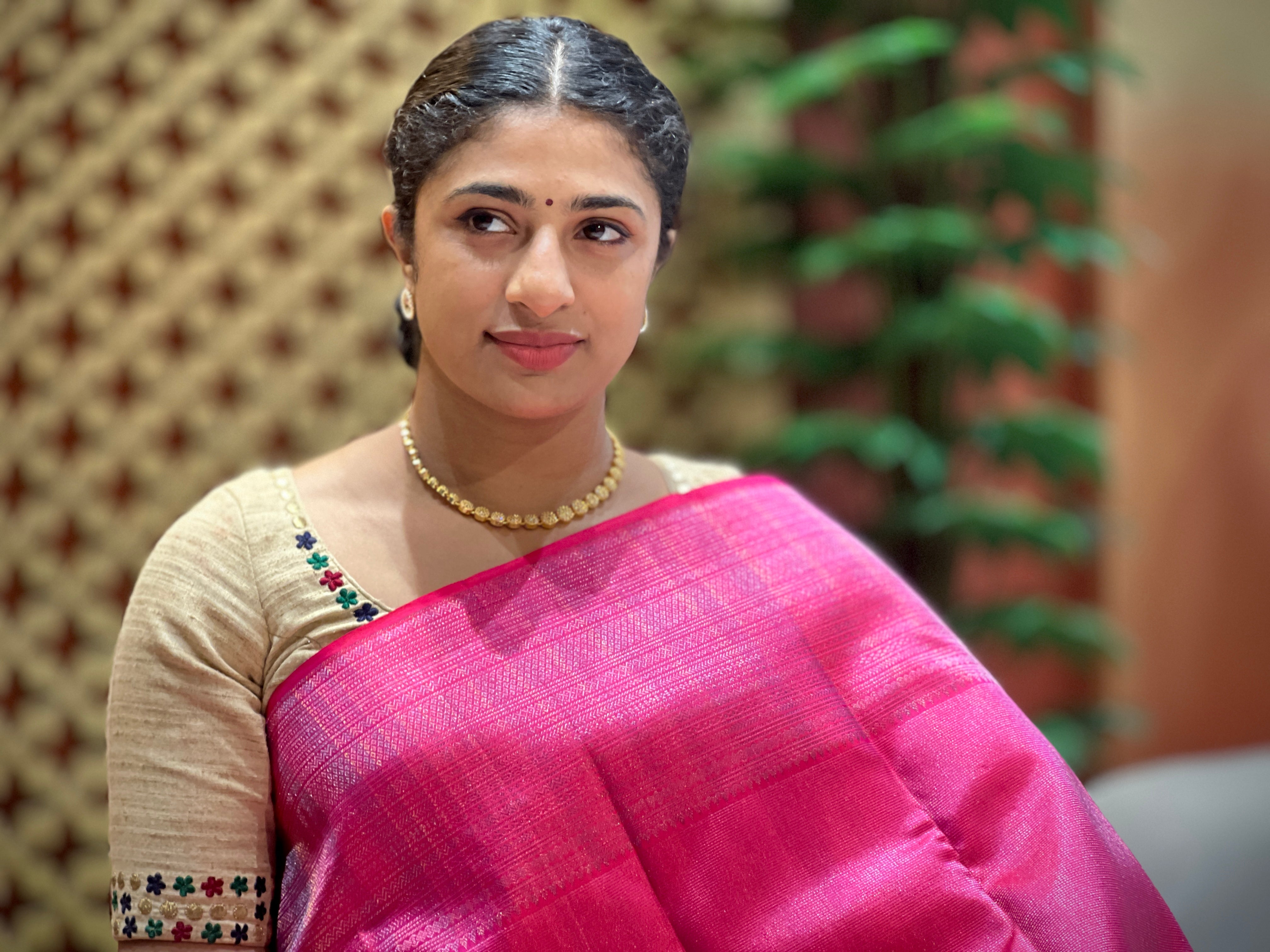 Multi Color Zari Woven Handloom Kanchipuram Saree | SME204