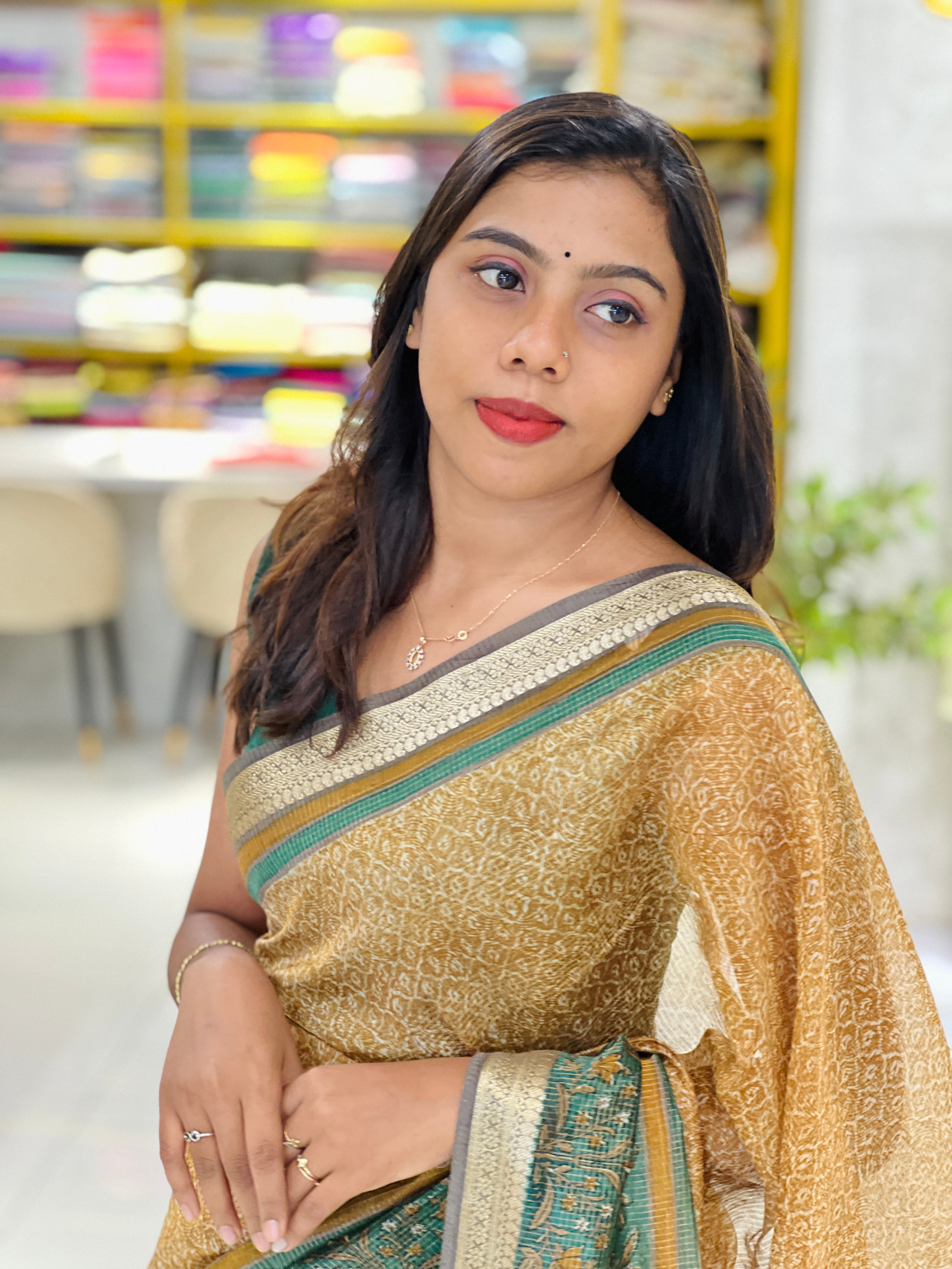 Screen Printed Chanderi Saree | SMC102