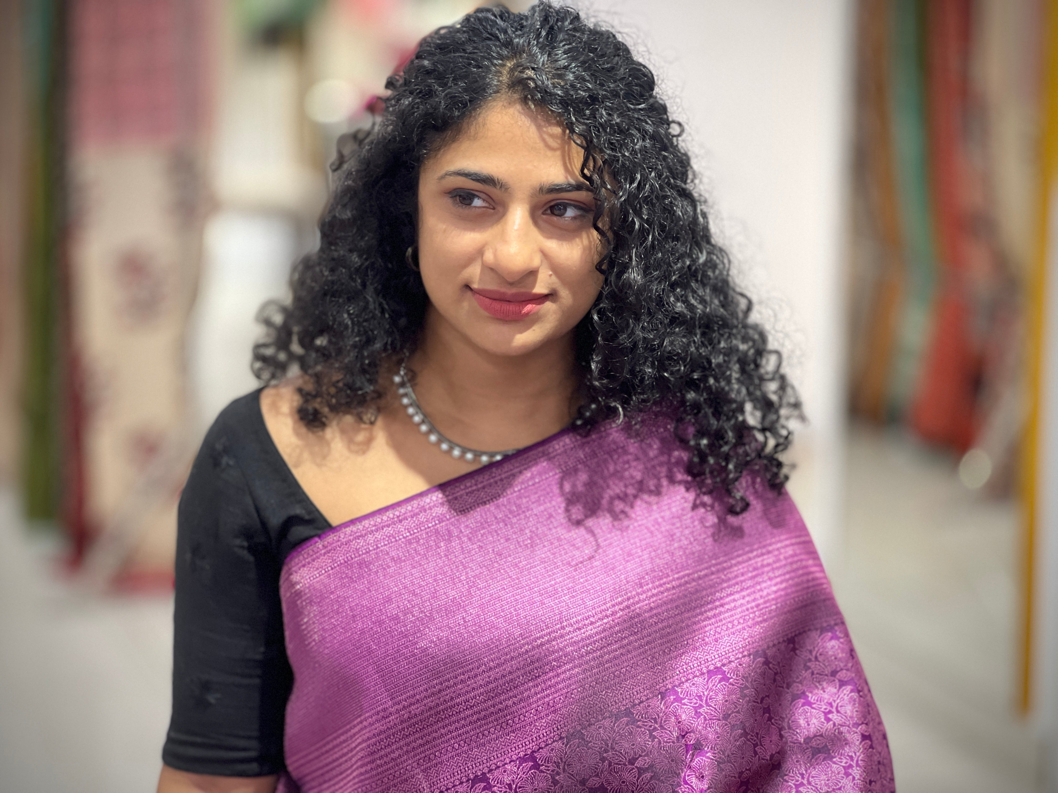 Floral Patterned Kanchipuram Saree | SME154