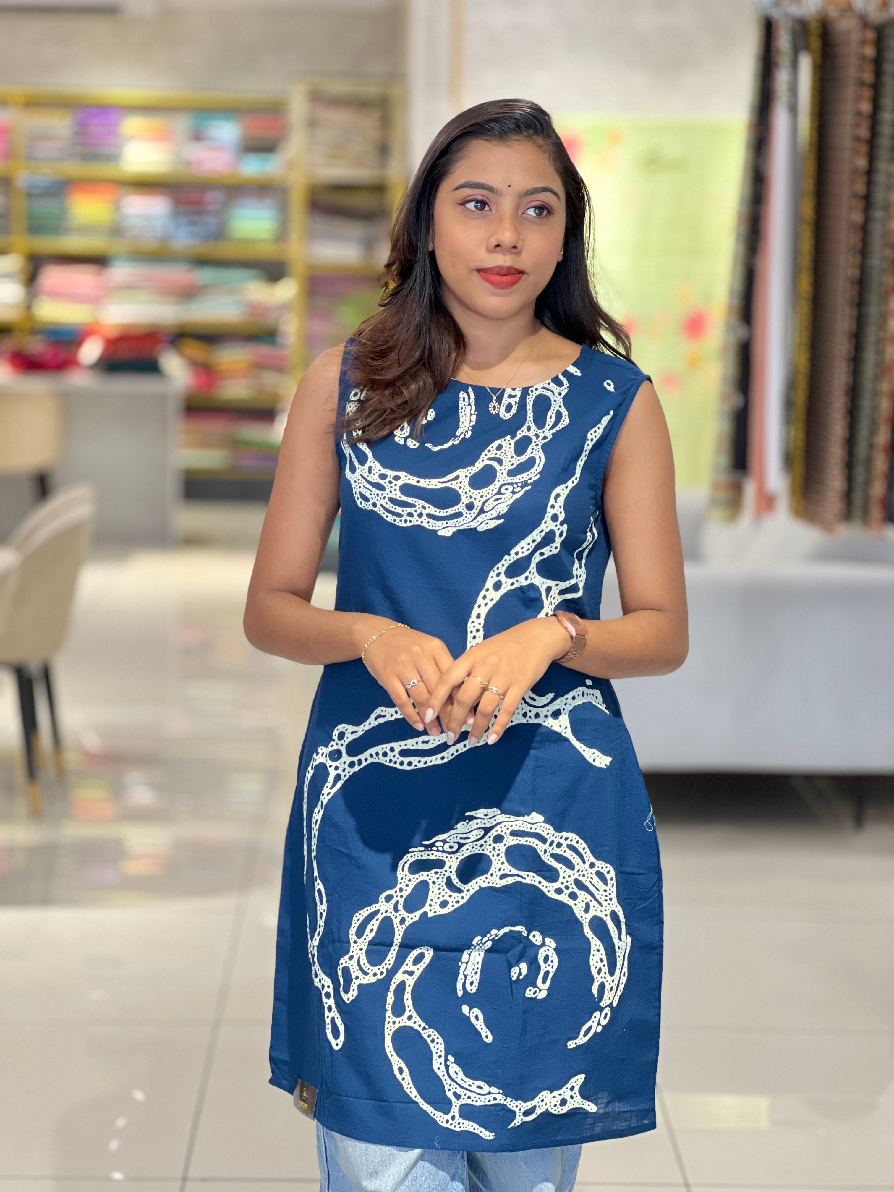 Printed Cotton Short Kurta | PGI239