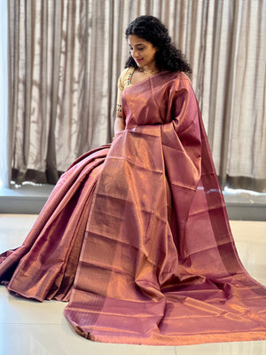 Zari Weaved  Semi Silk Saree | TR125