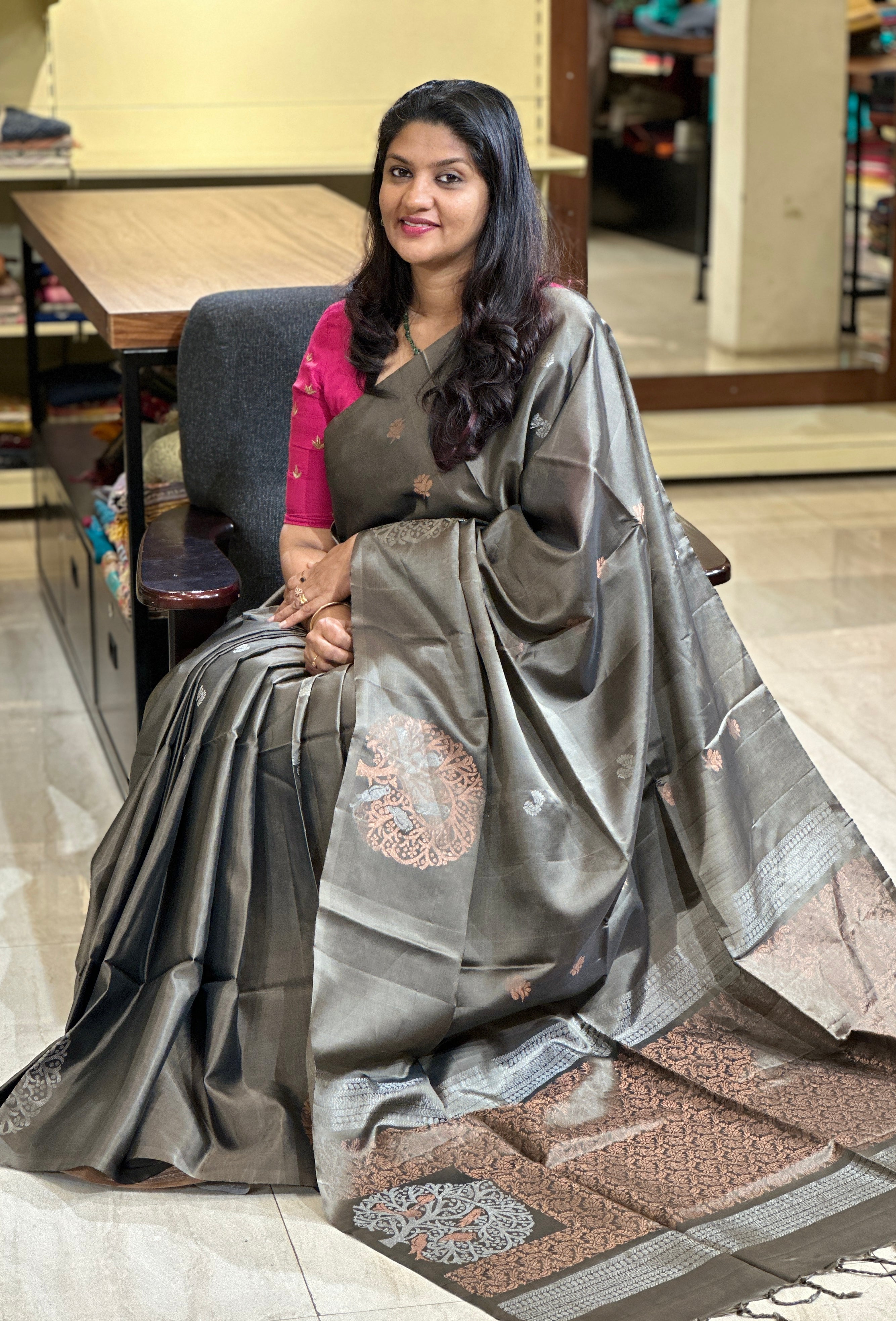 Zari Woven Soft Silk Saree | PRS221