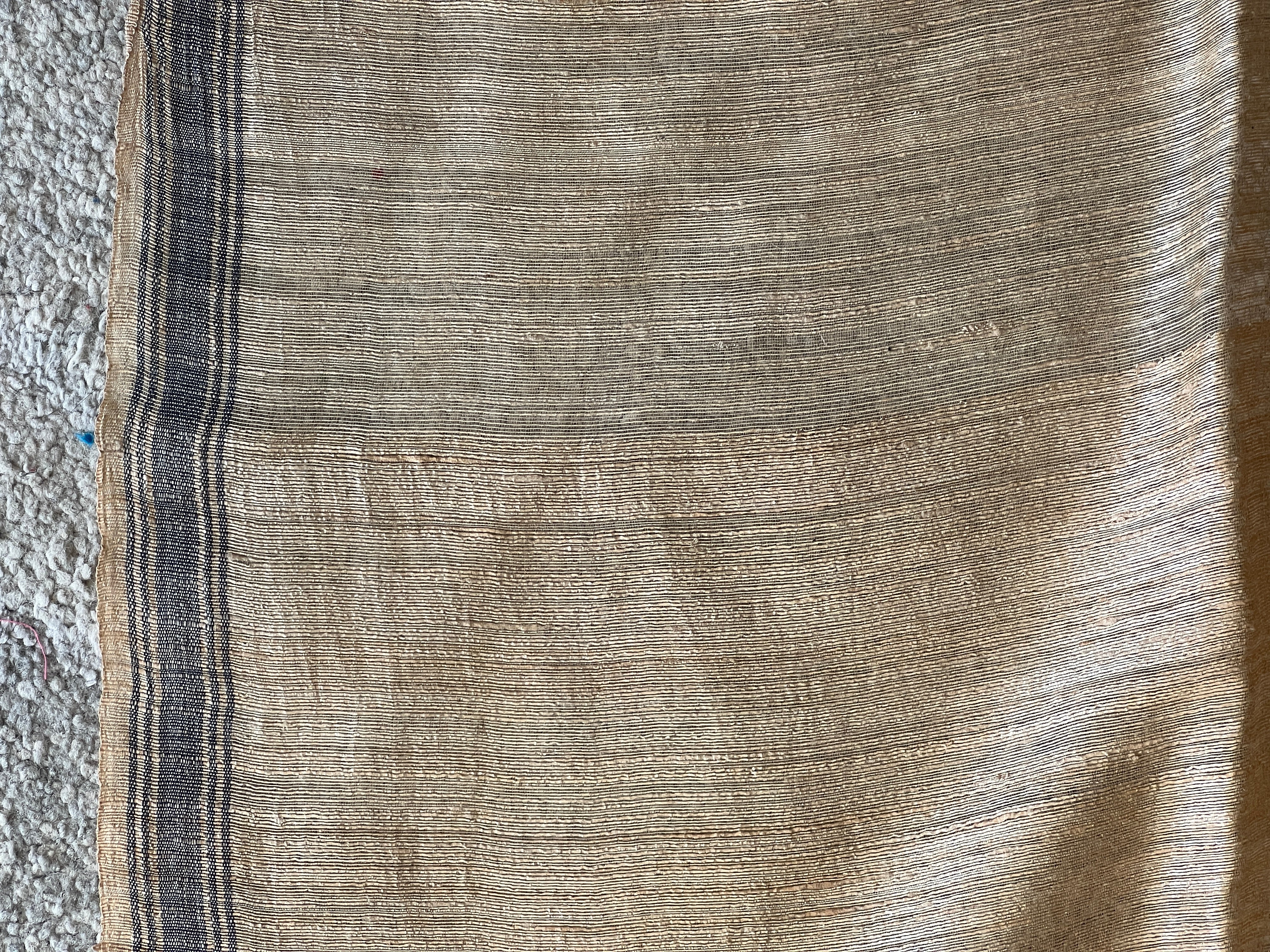 Bhandani Print Patterned Matka Tussar Saree | UVS101