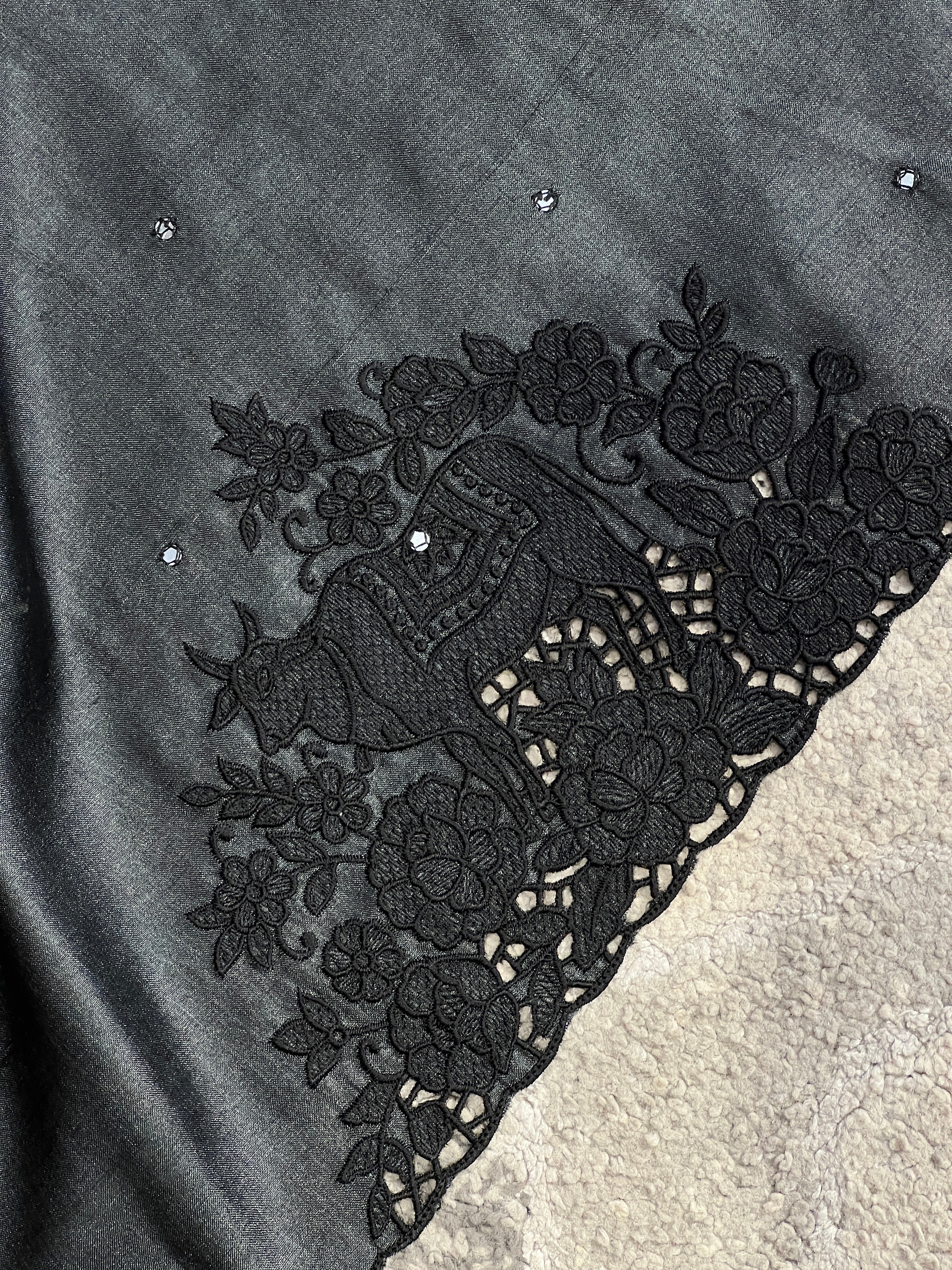 Cut Work Embroidered Pattern Pure Tussar Saree | RGD686