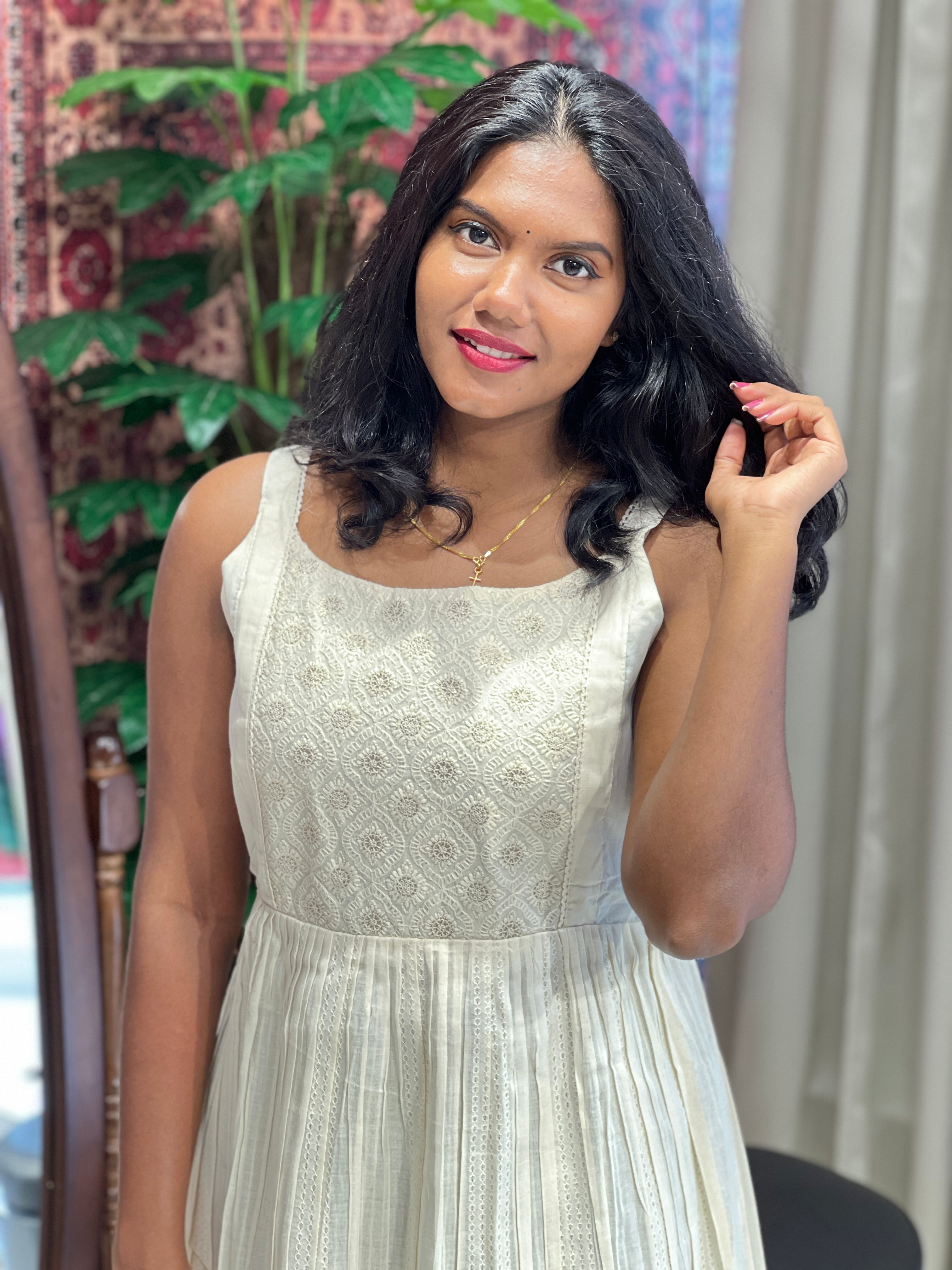 Embroidery Detailed Cotton Kurta | PGI226