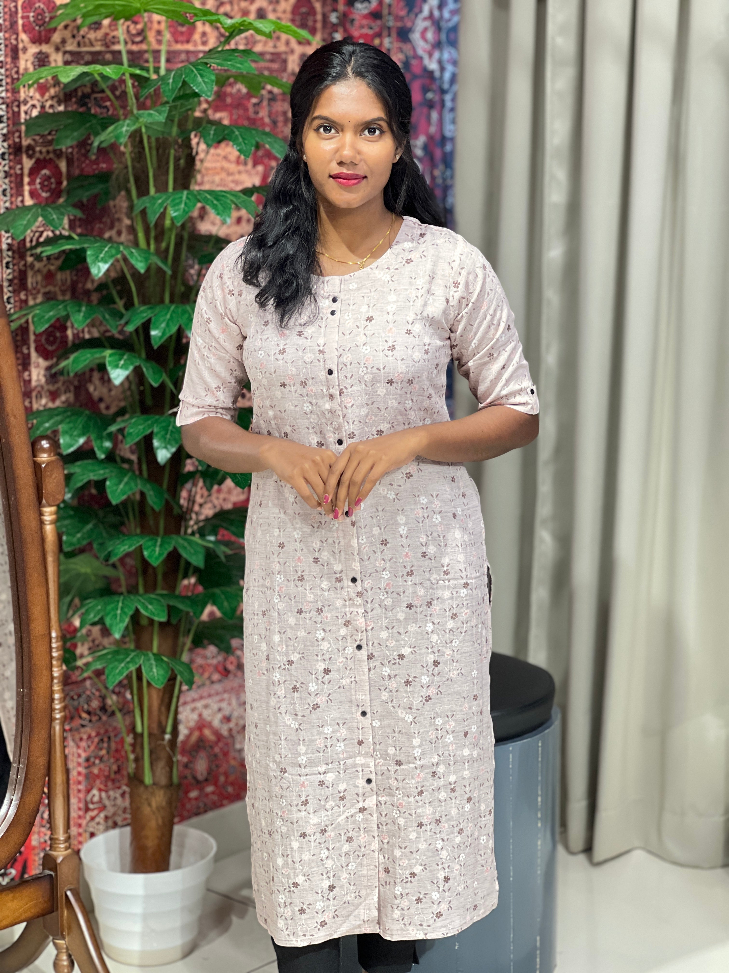 Printed Muslin Finish Kurta | PGI225