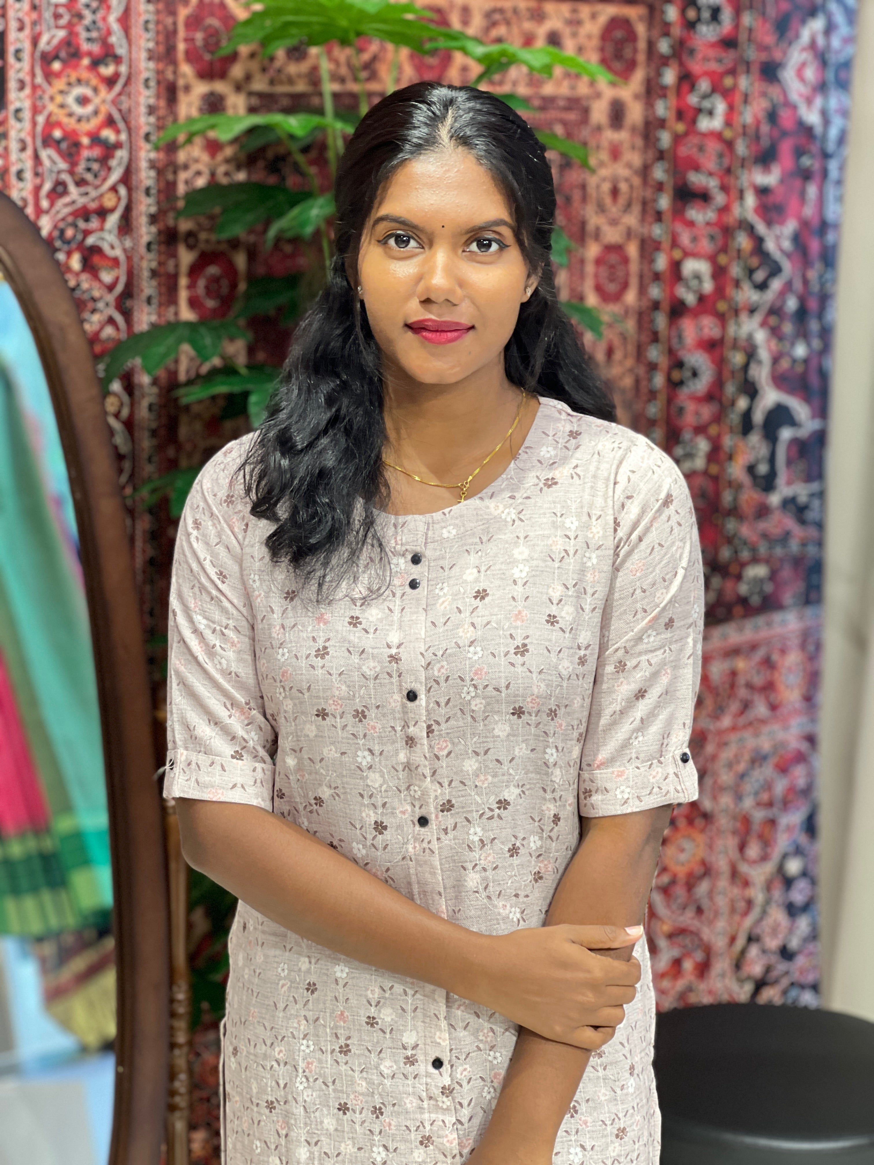 Printed Muslin Finish Kurta | PGI225