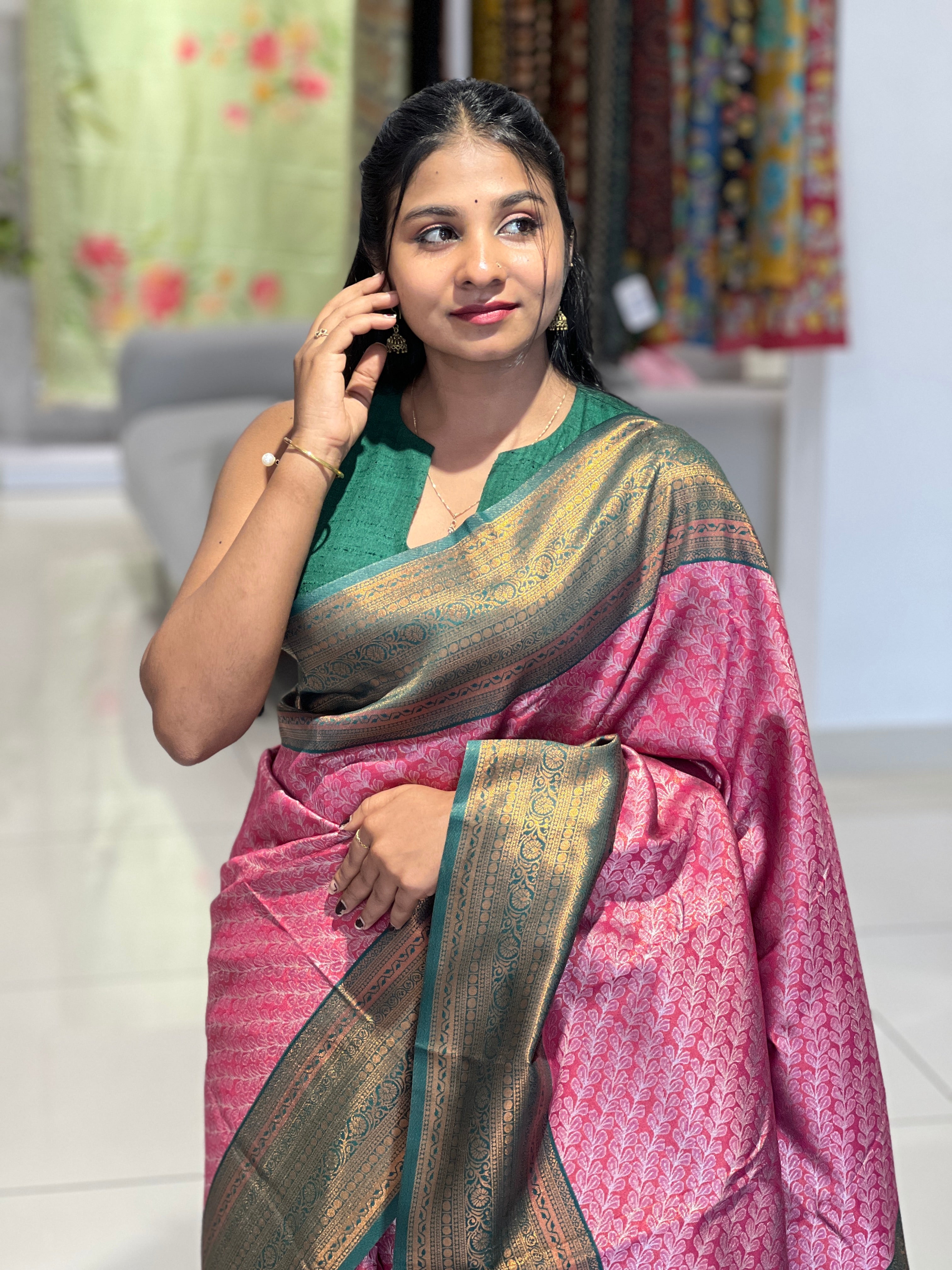 Zari Woven Semi Silk Saree | RMP152