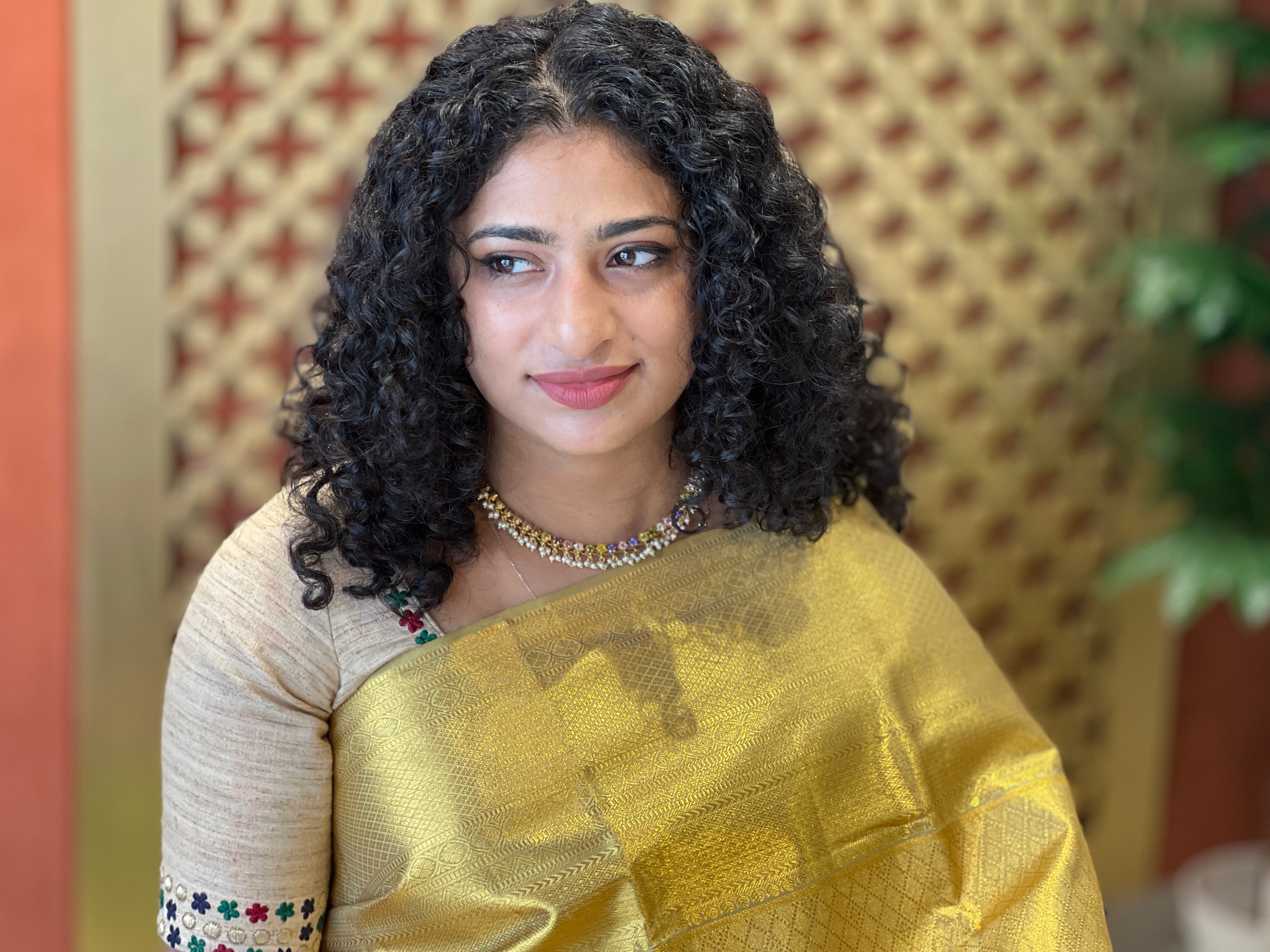 Diamond Weaving Pattern Kanchipuram Saree | OM225