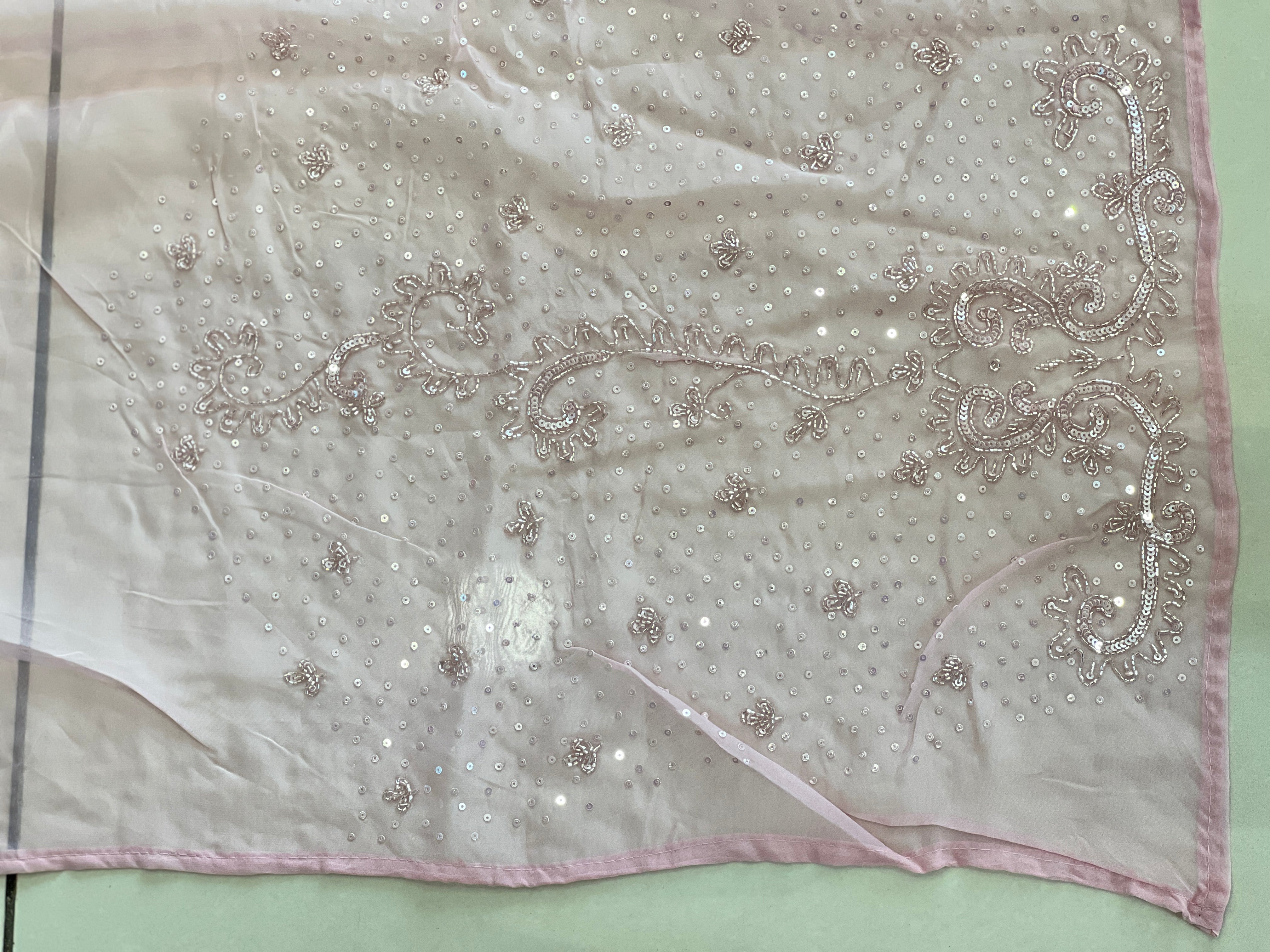 Hand Embroidery Pure Organza Saree | SBP979