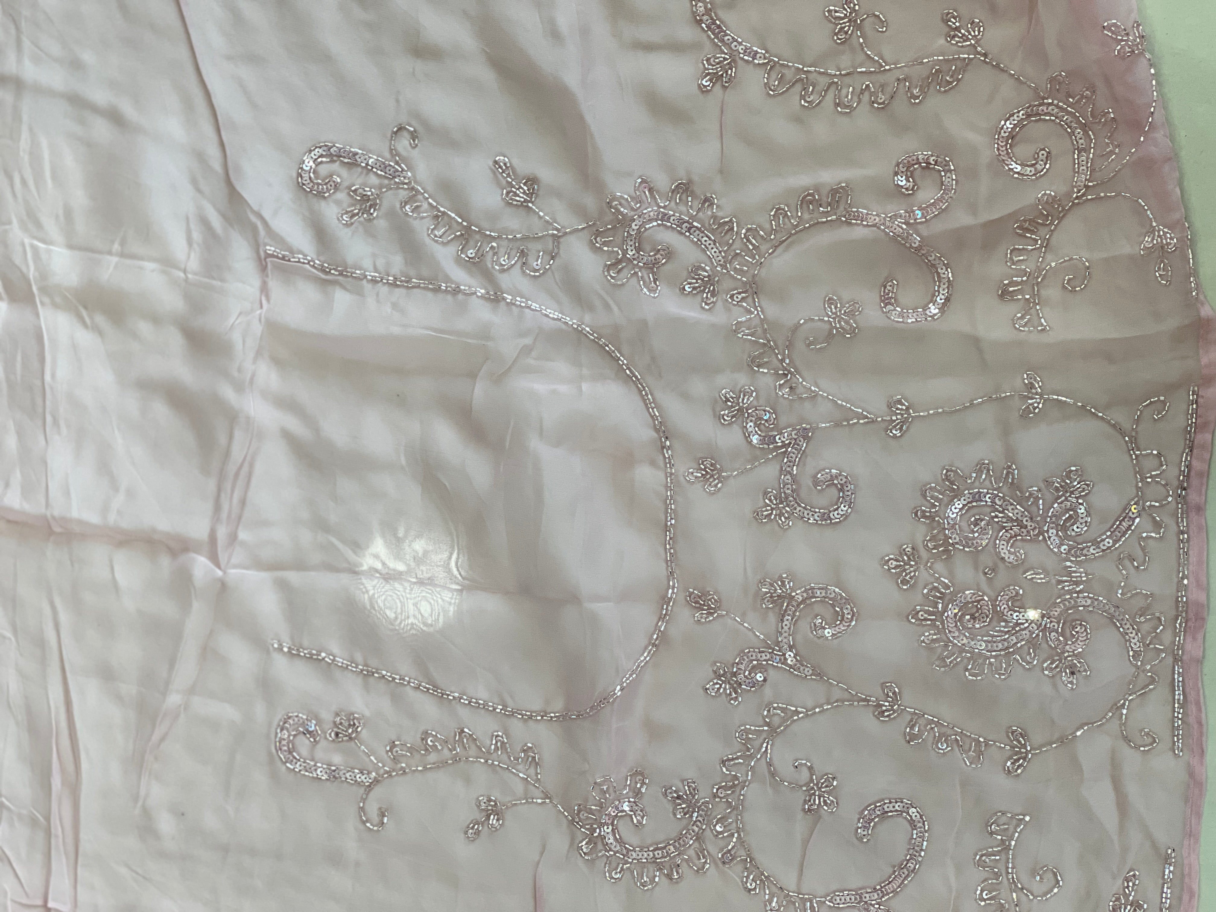 Hand Embroidery Pure Organza Saree | SBP979