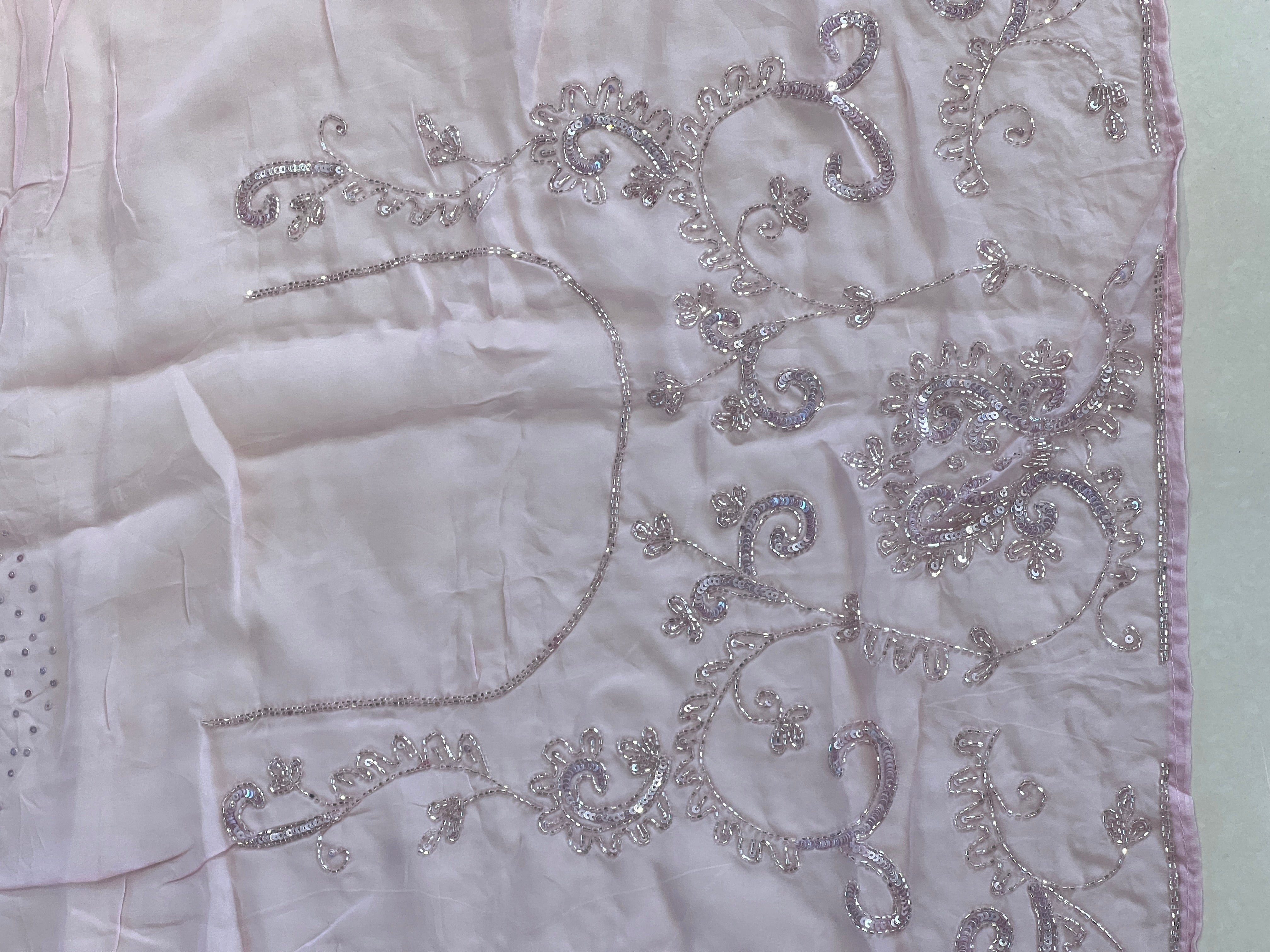 Hand Embroidery Pure Organza Saree | SBP981