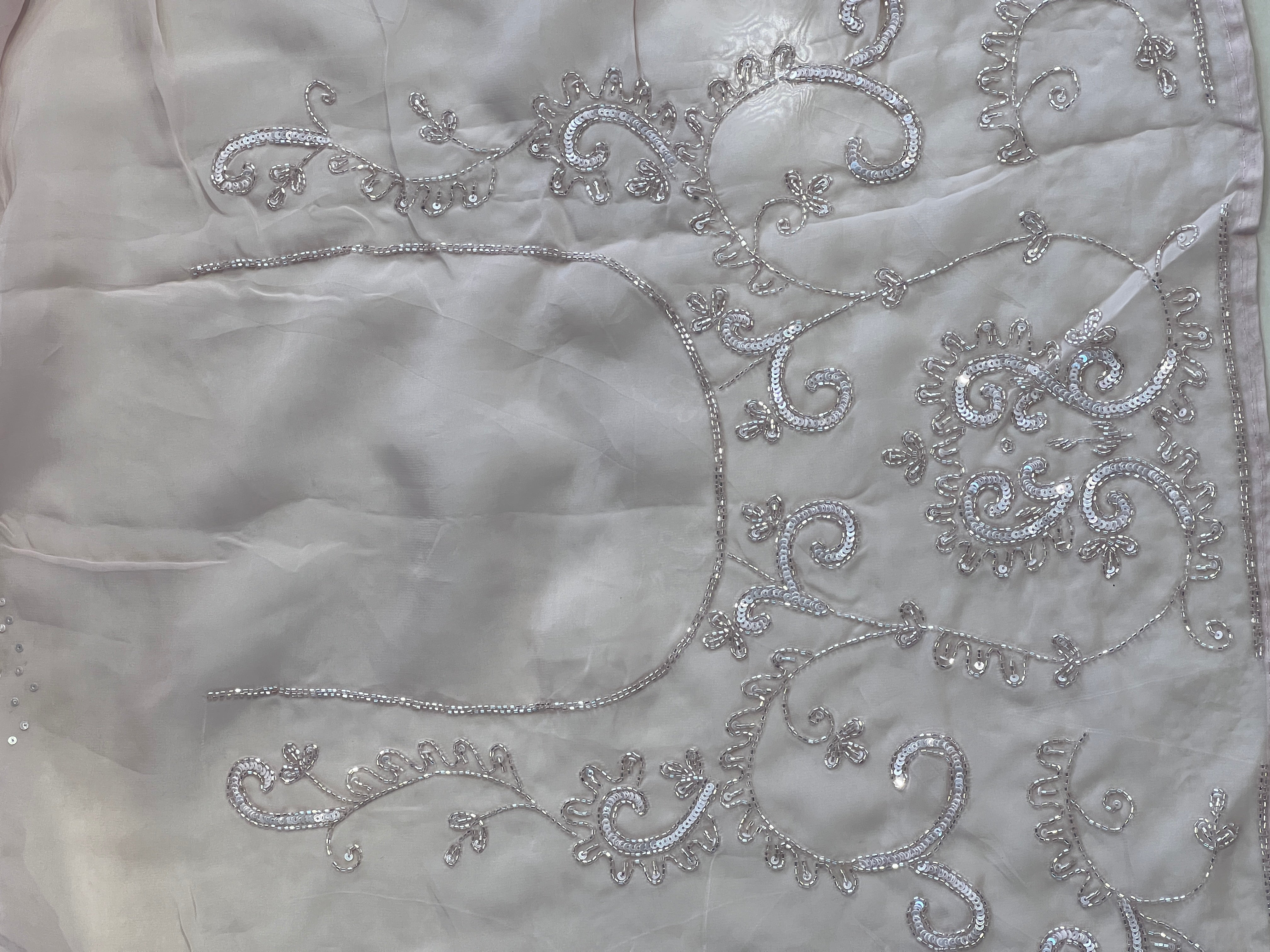 Hand Embroidery Pure Organza Saree | SBP978