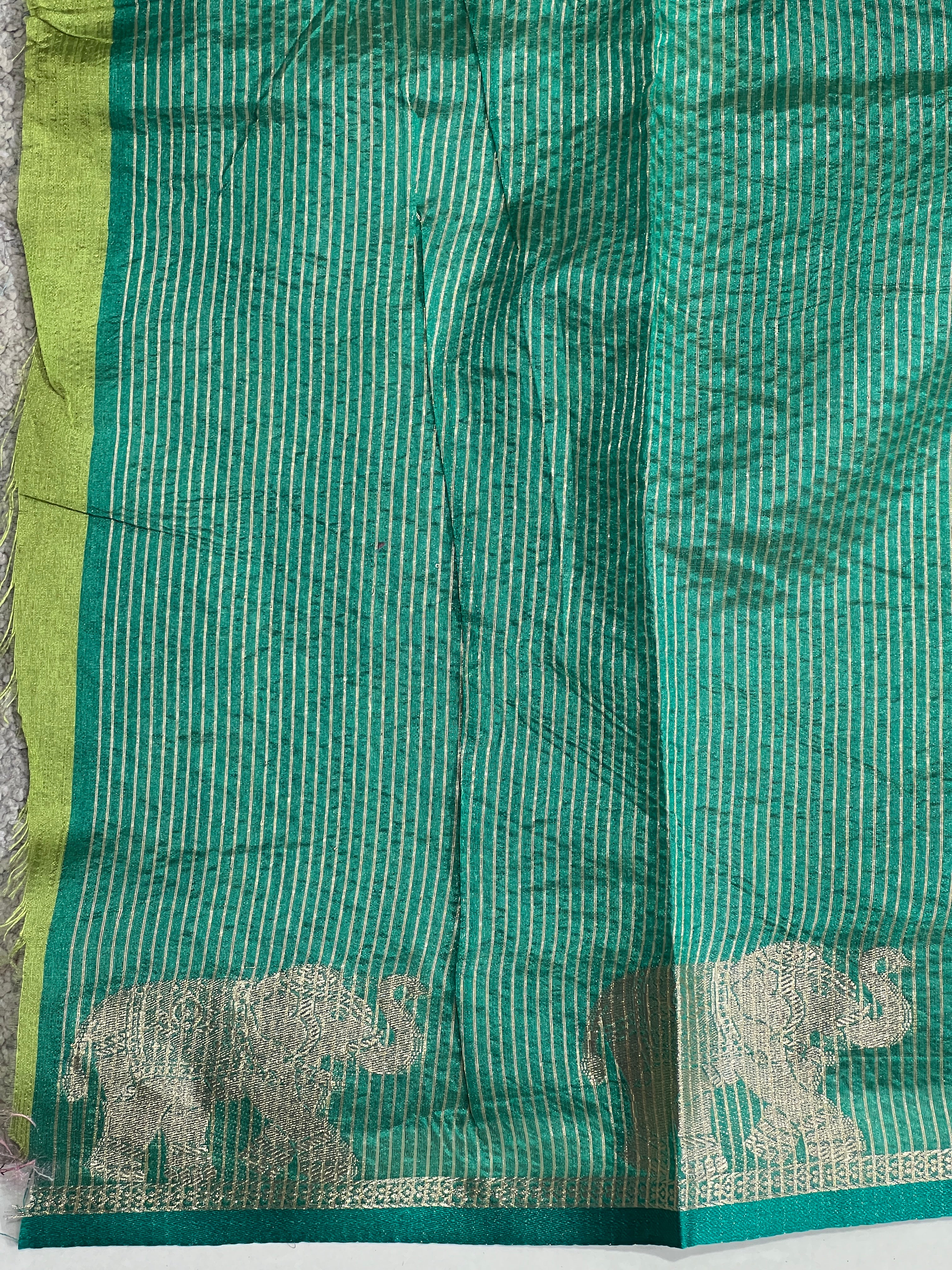 Traditional Elephant Motifs Design Semi Silk Saree | SSN169