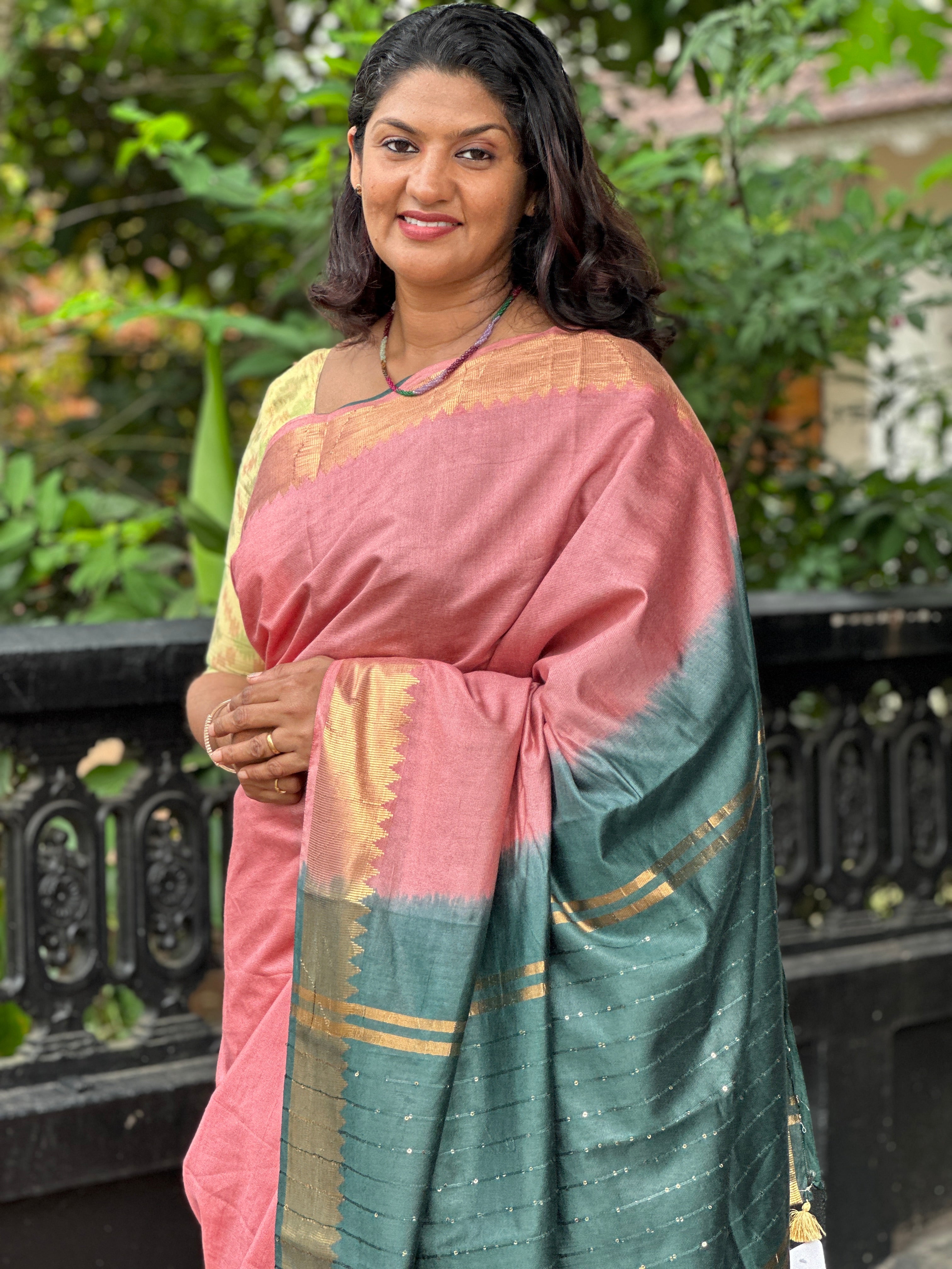 Kesiya Weaving Pattern Bhagalpuri Silk Saree | SK236