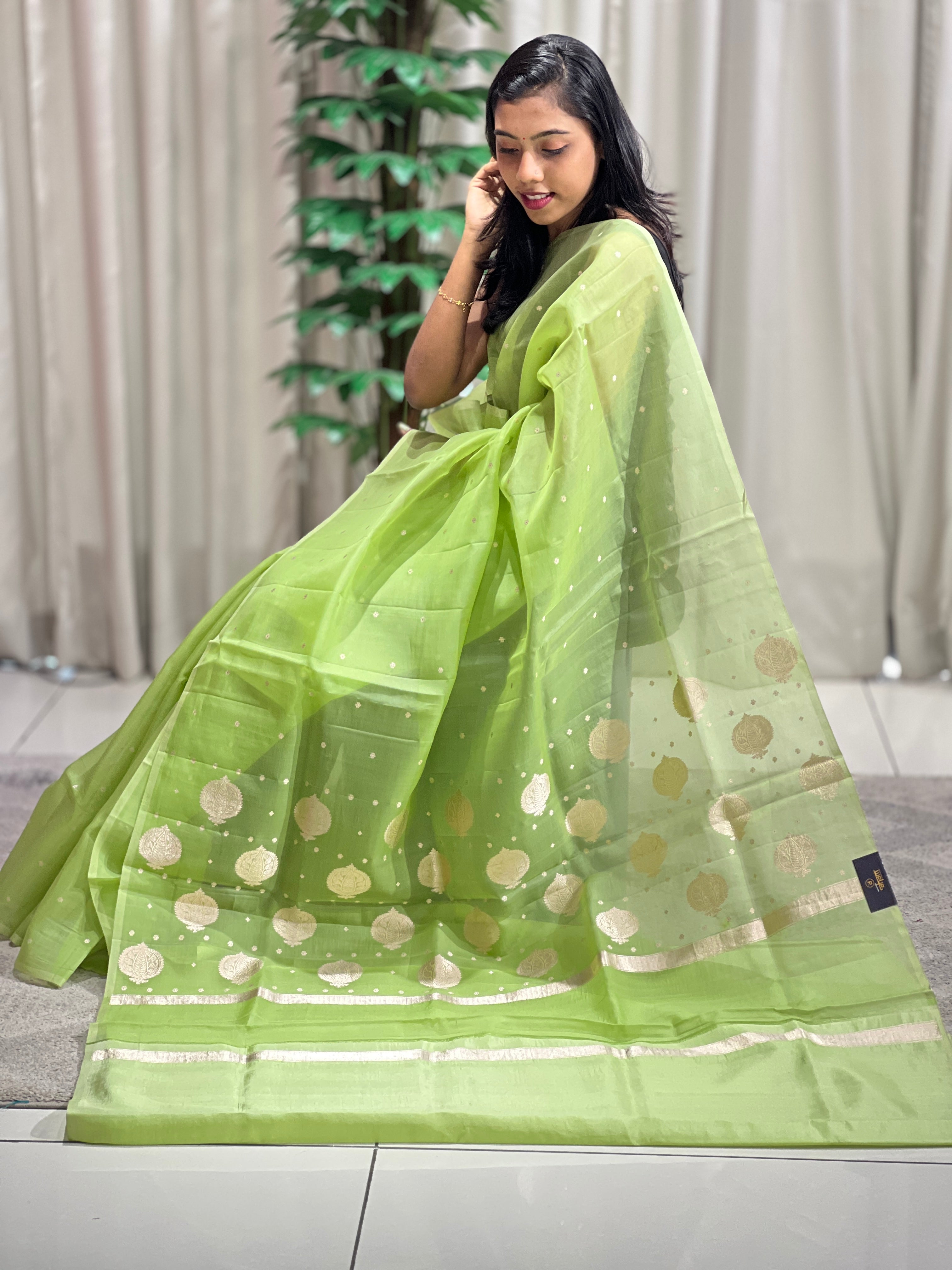 Banarasi Weaving Buta Pattern Organza Saree | FC172